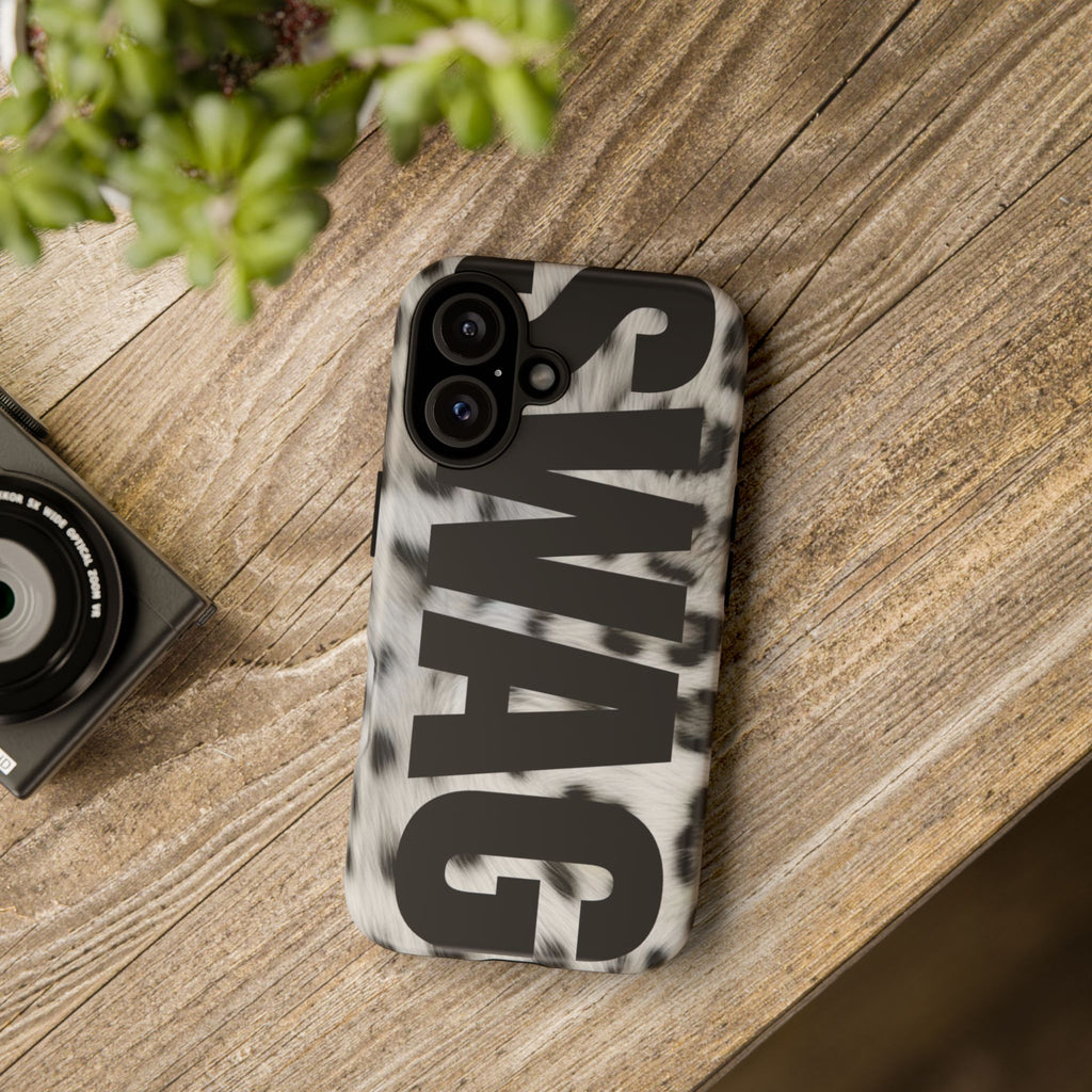 Phone Case — Leopard Faux Fur 'SWAG'