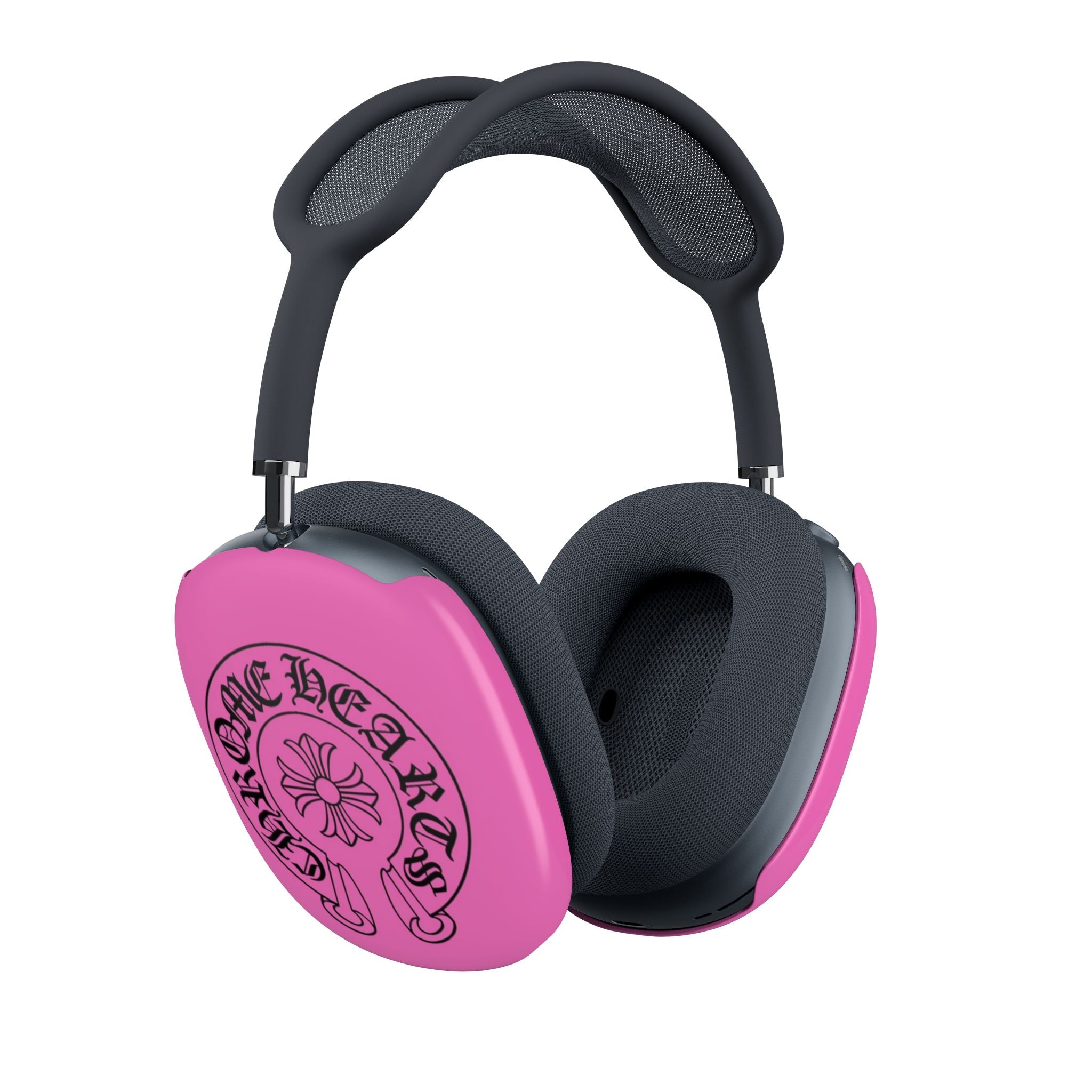 Pink "Chrome Hearts" AirPods Max Printify
