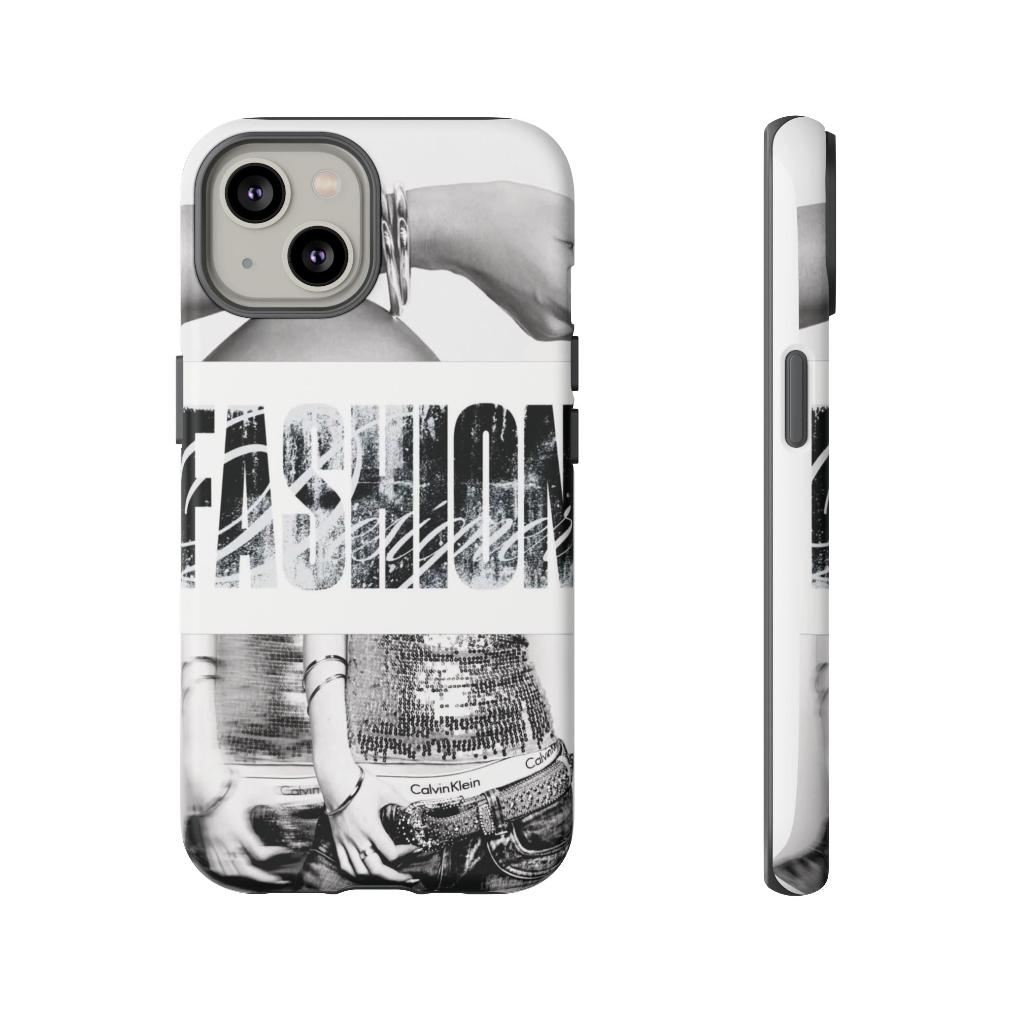 Tough Cases – Grunge Black & White 'Rebellion' Protective Phone Case
