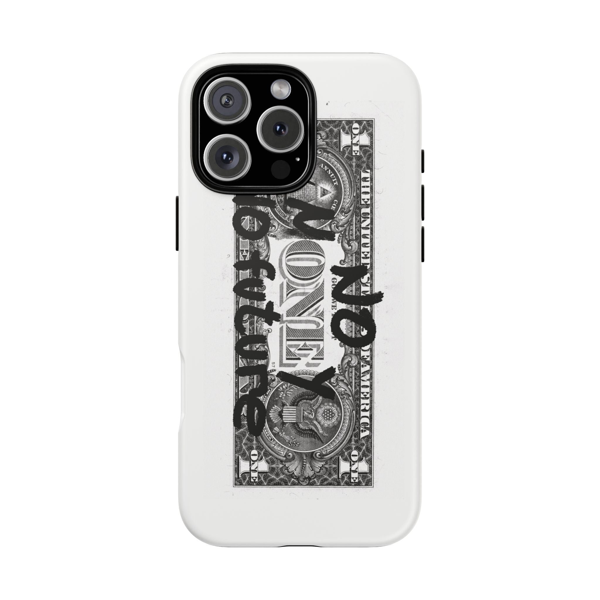 Phone Case — 'No Money No Future' Dollar Bill Printify