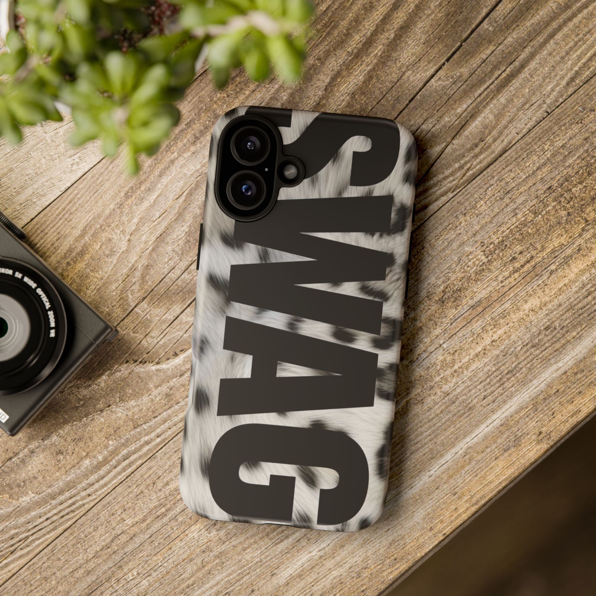 Phone Case — Leopard Faux Fur 'SWAG'