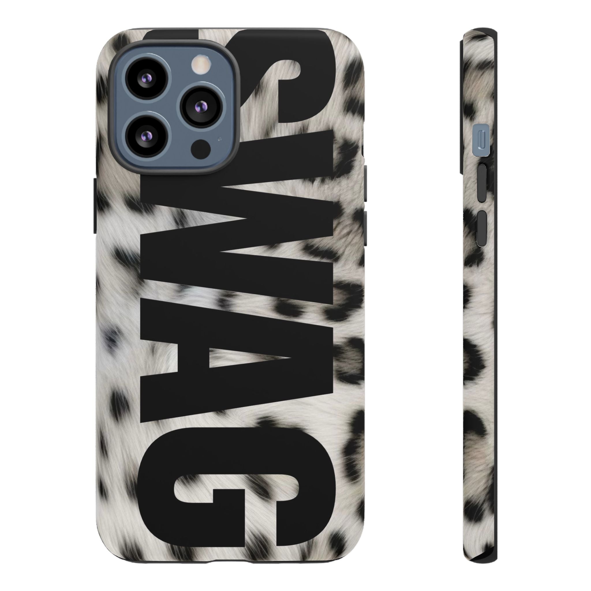 Phone Case — Leopard Faux Fur 'SWAG'