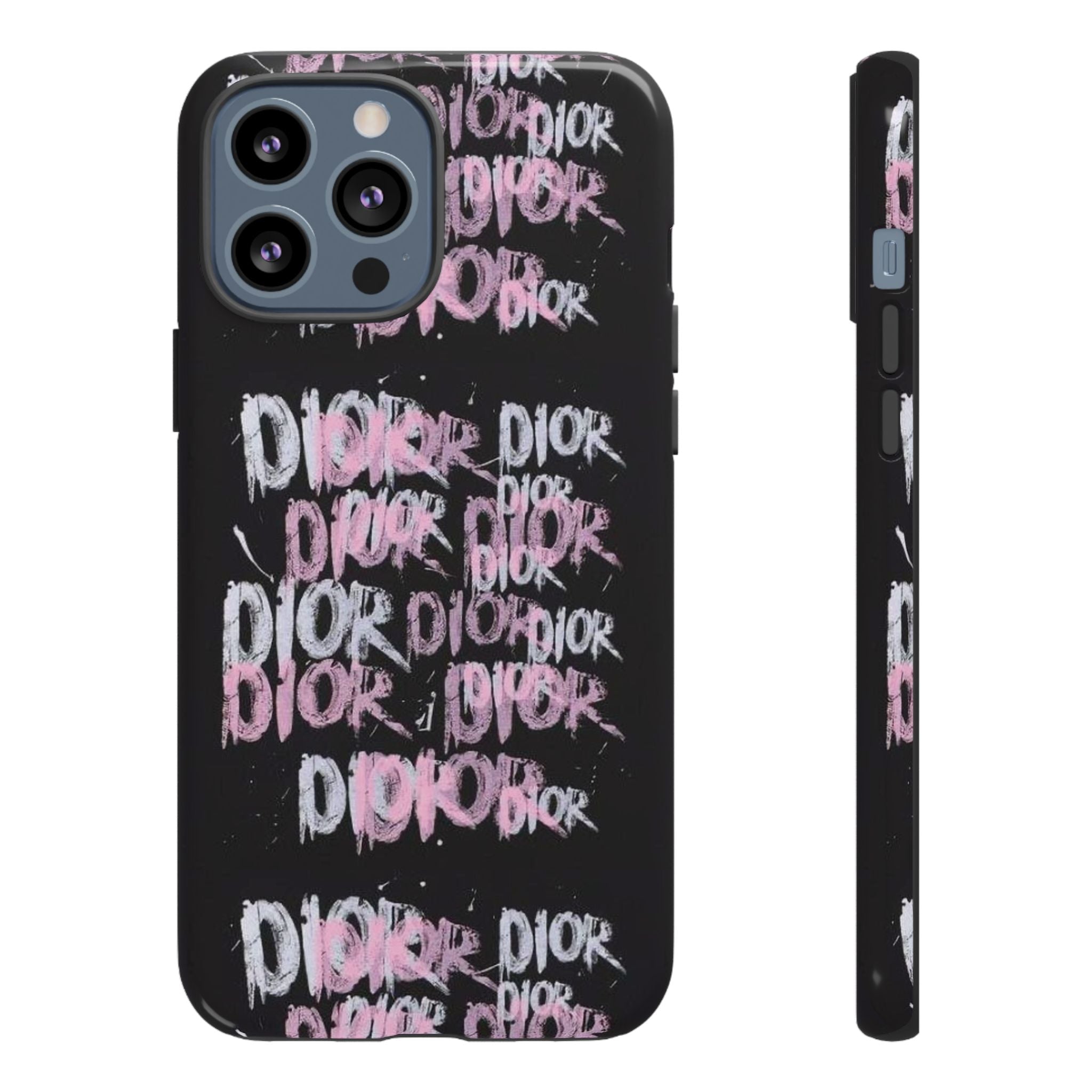Phone Case — Pink Graffiti 'DIOR' Printify