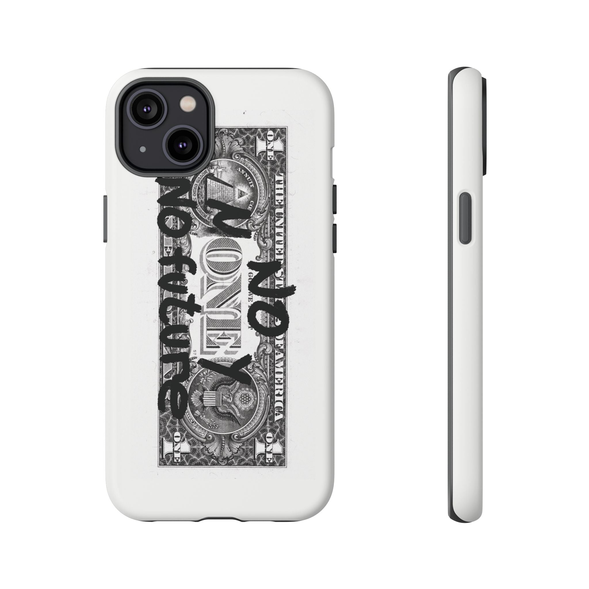 Phone Case — 'No Money No Future' Dollar Bill Printify
