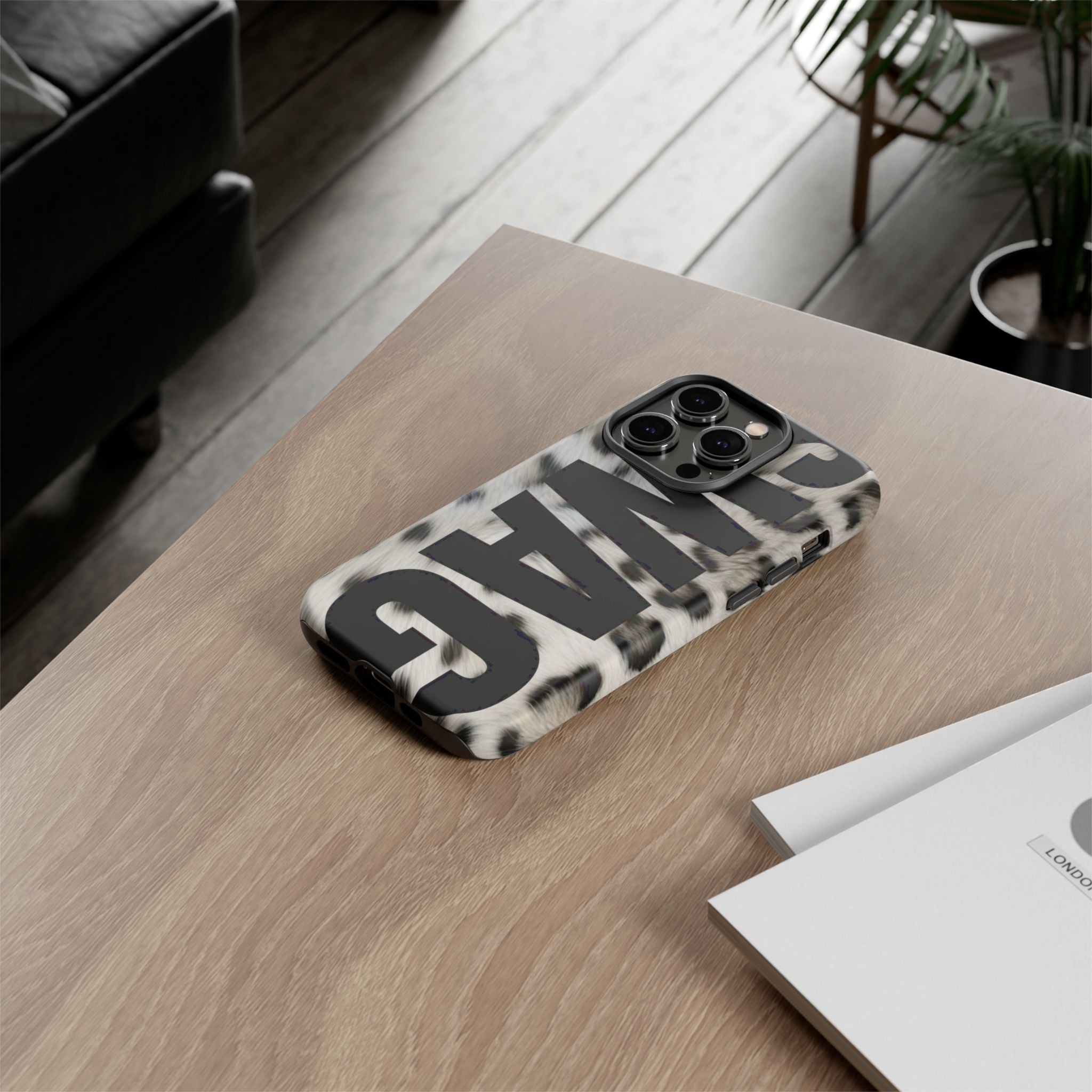 Phone Case — Leopard Faux Fur 'SWAG'