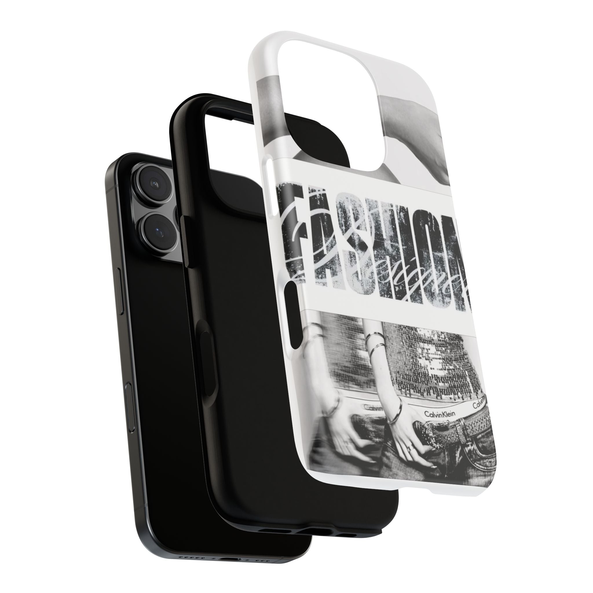Tough Cases – Grunge Black & White 'Rebellion' Protective Phone Case
