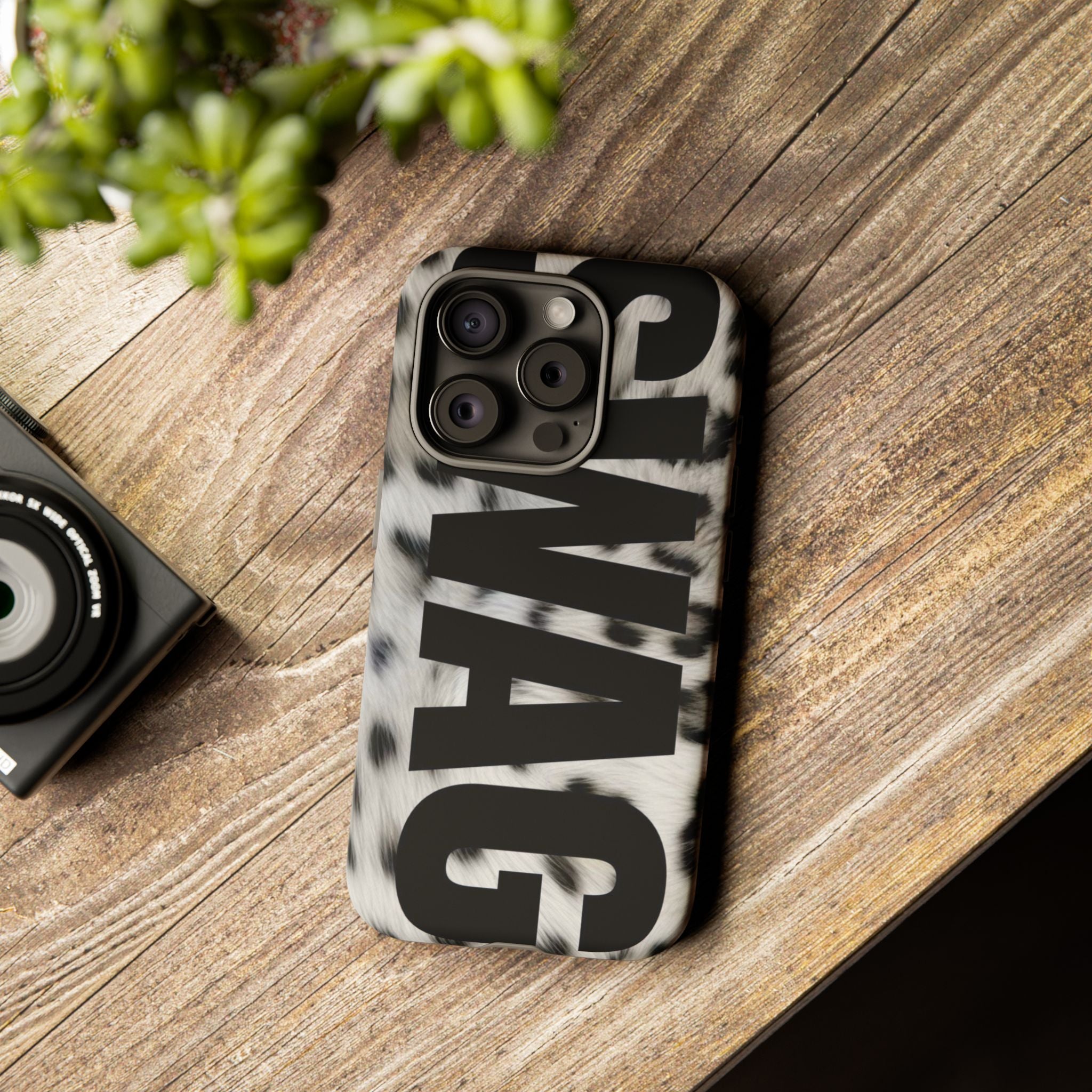 Phone Case — Leopard Faux Fur 'SWAG'