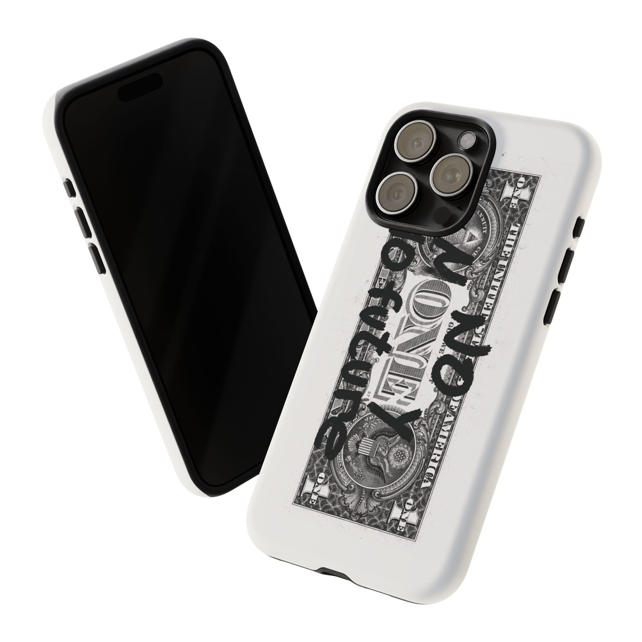 Phone Case — 'No Money No Future' Dollar Bill