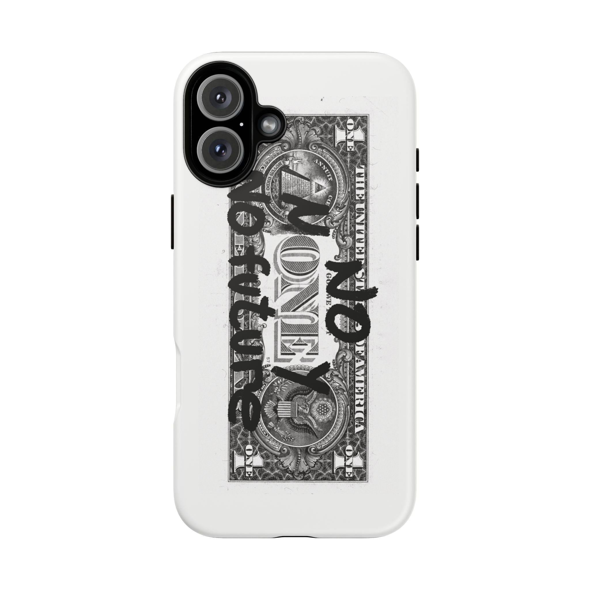 Phone Case — 'No Money No Future' Dollar Bill Printify