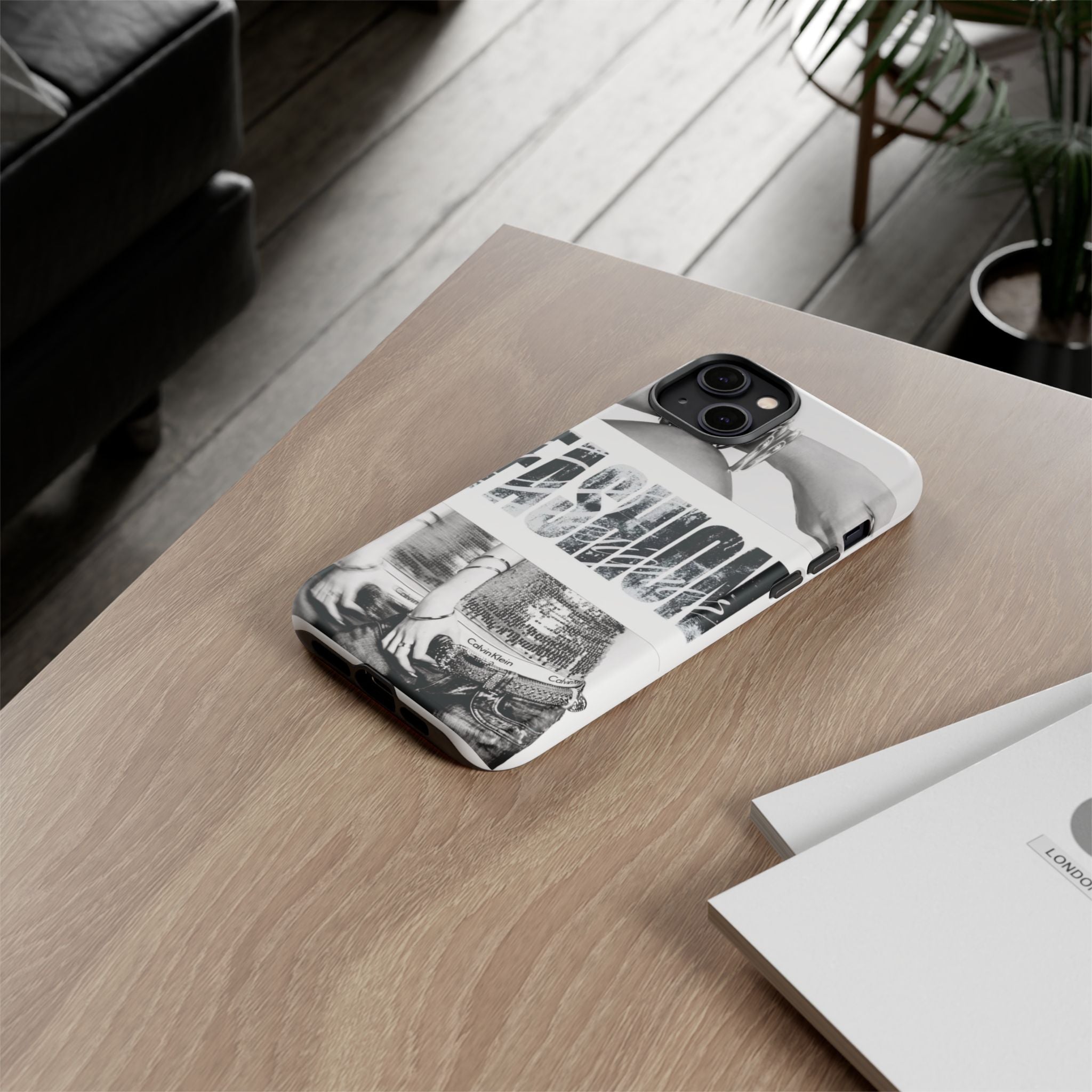 Tough Cases – Grunge Black & White 'Rebellion' Protective Phone Case