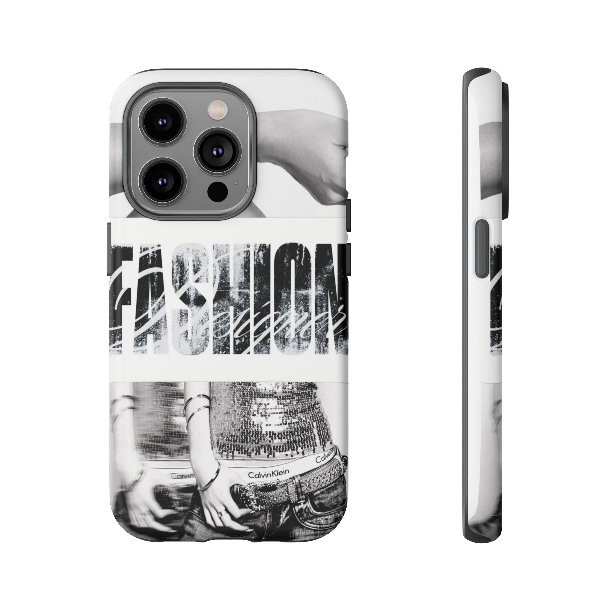 Tough Cases – Grunge Black & White 'Rebellion' Protective Phone Case