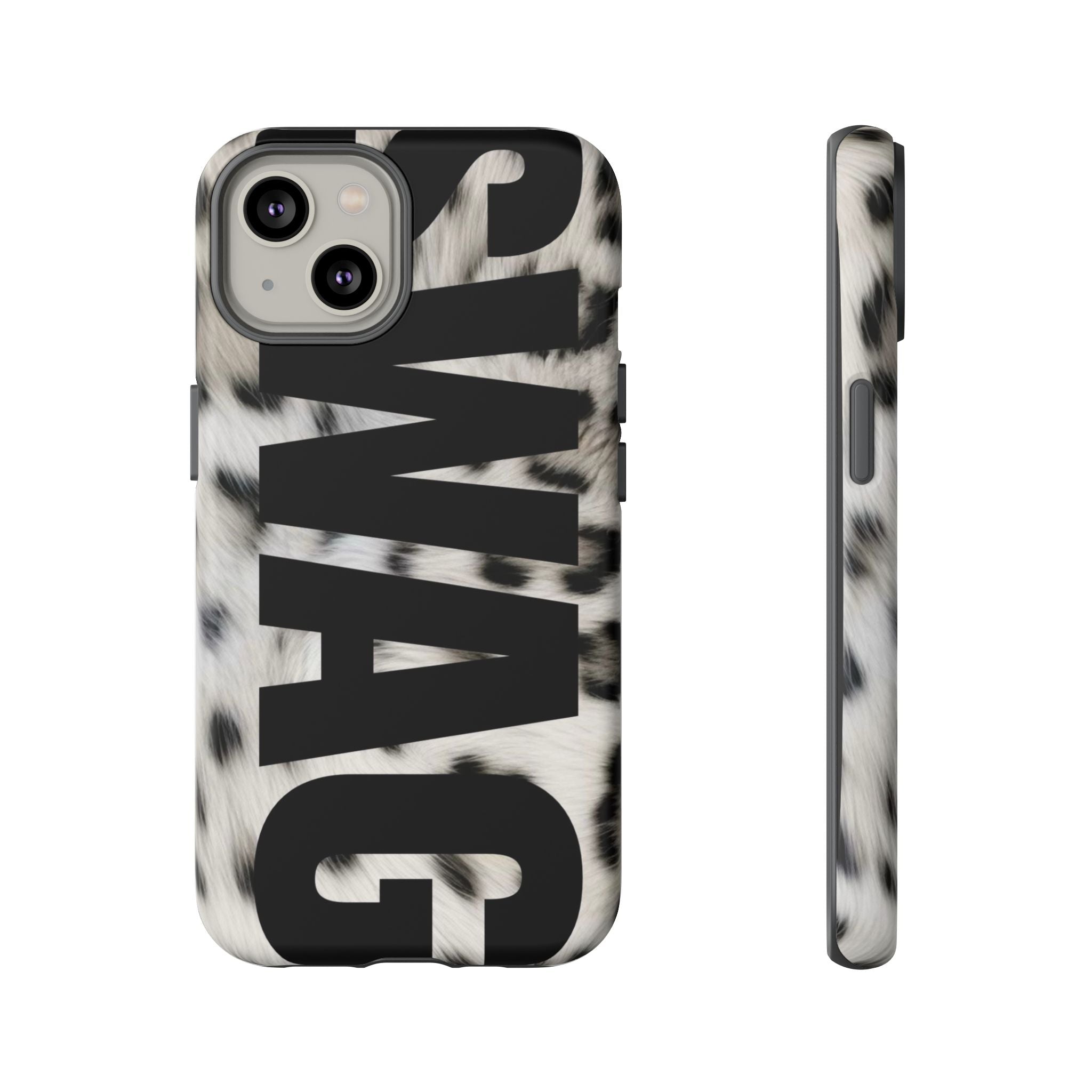 Phone Case — Leopard Faux Fur 'SWAG'