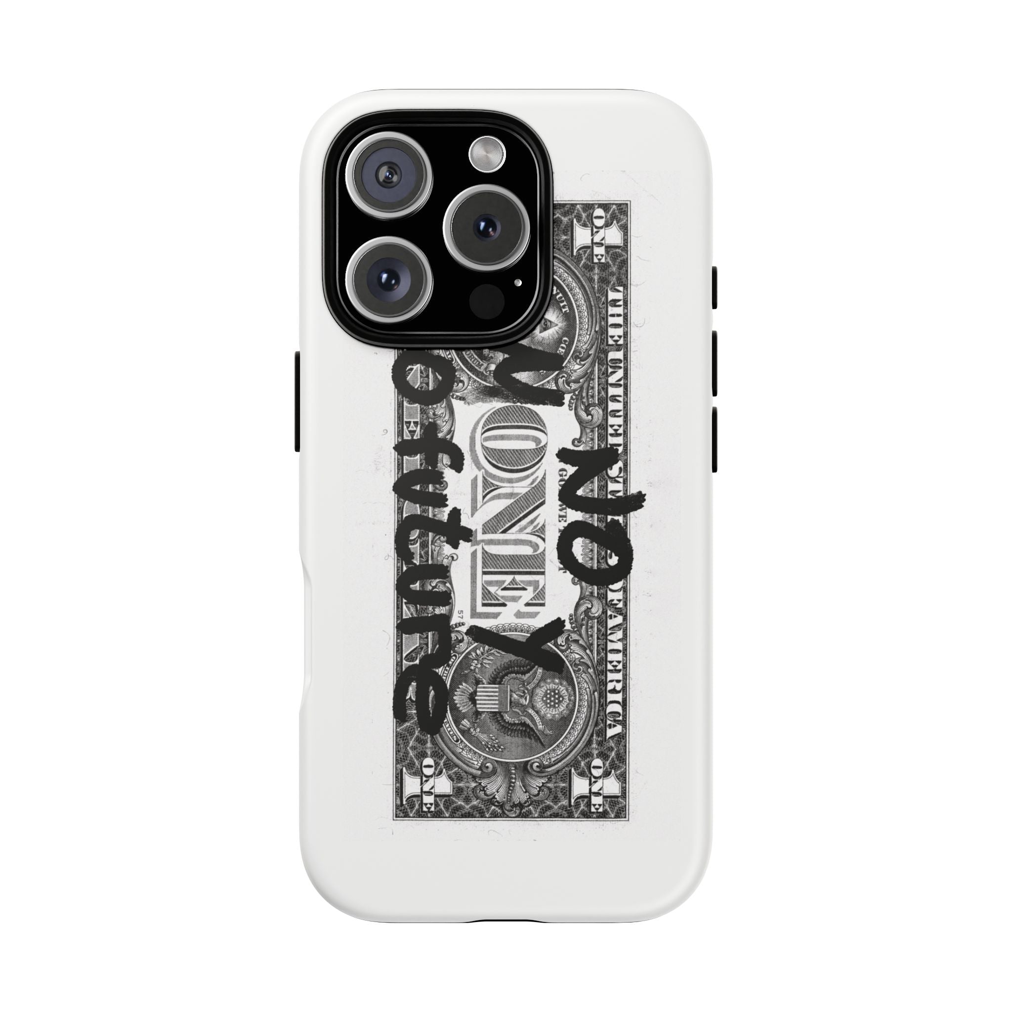 Phone Case — 'No Money No Future' Dollar Bill Printify