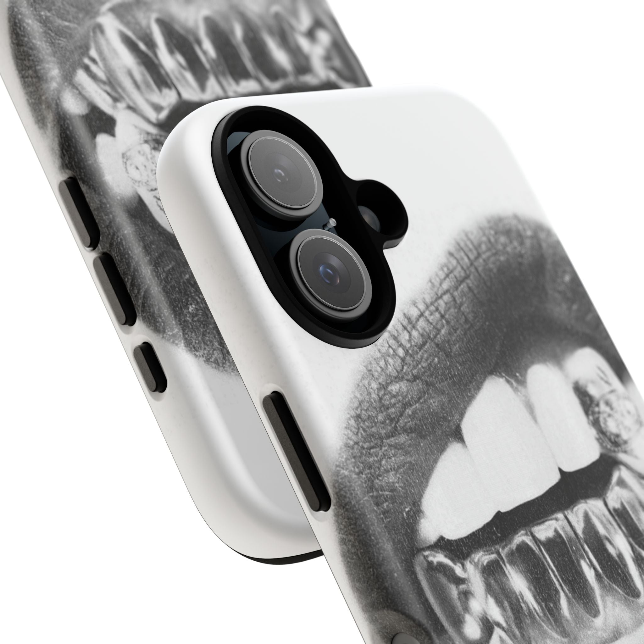 Phone Case — Black & White Grillz Lips Design