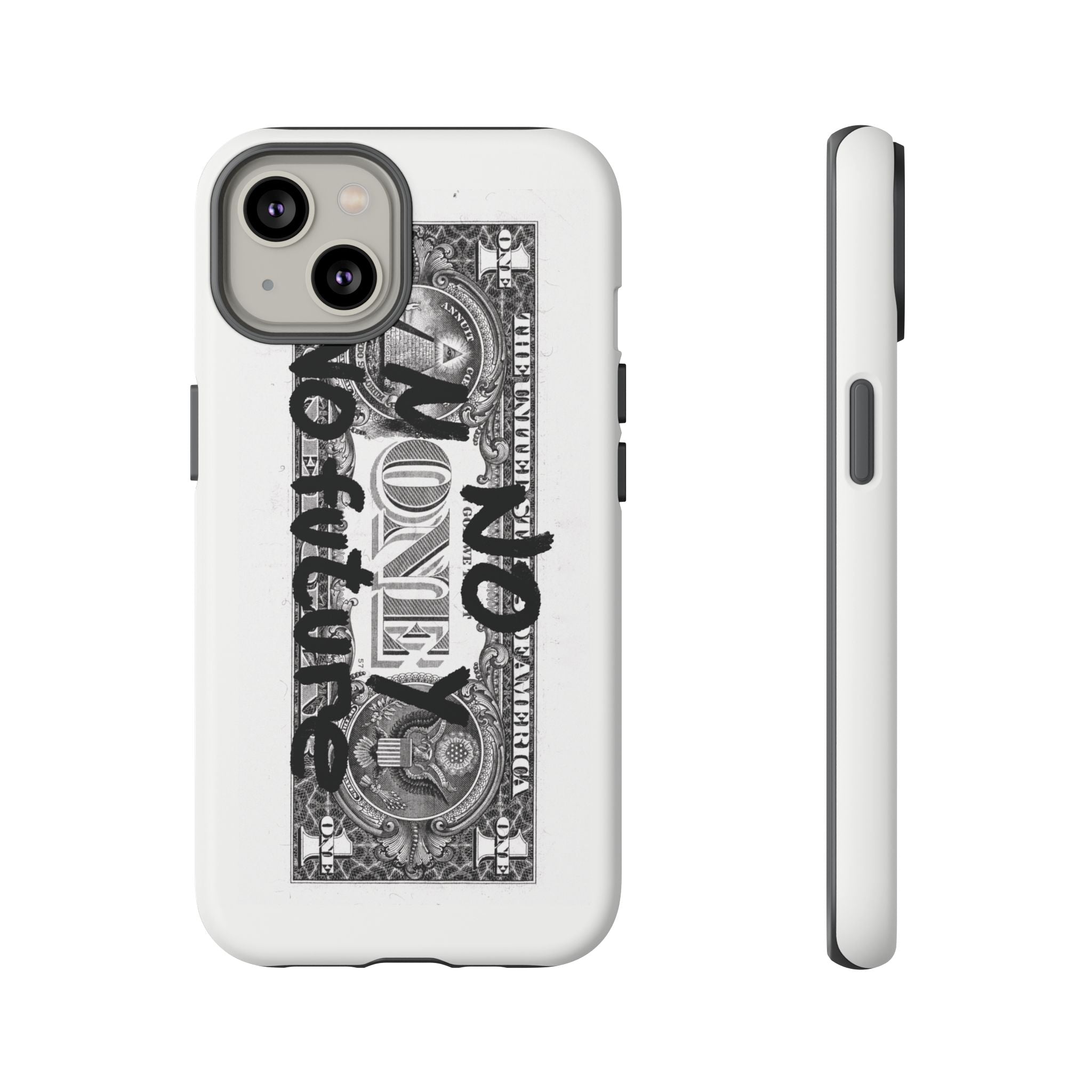 Phone Case — 'No Money No Future' Dollar Bill Printify
