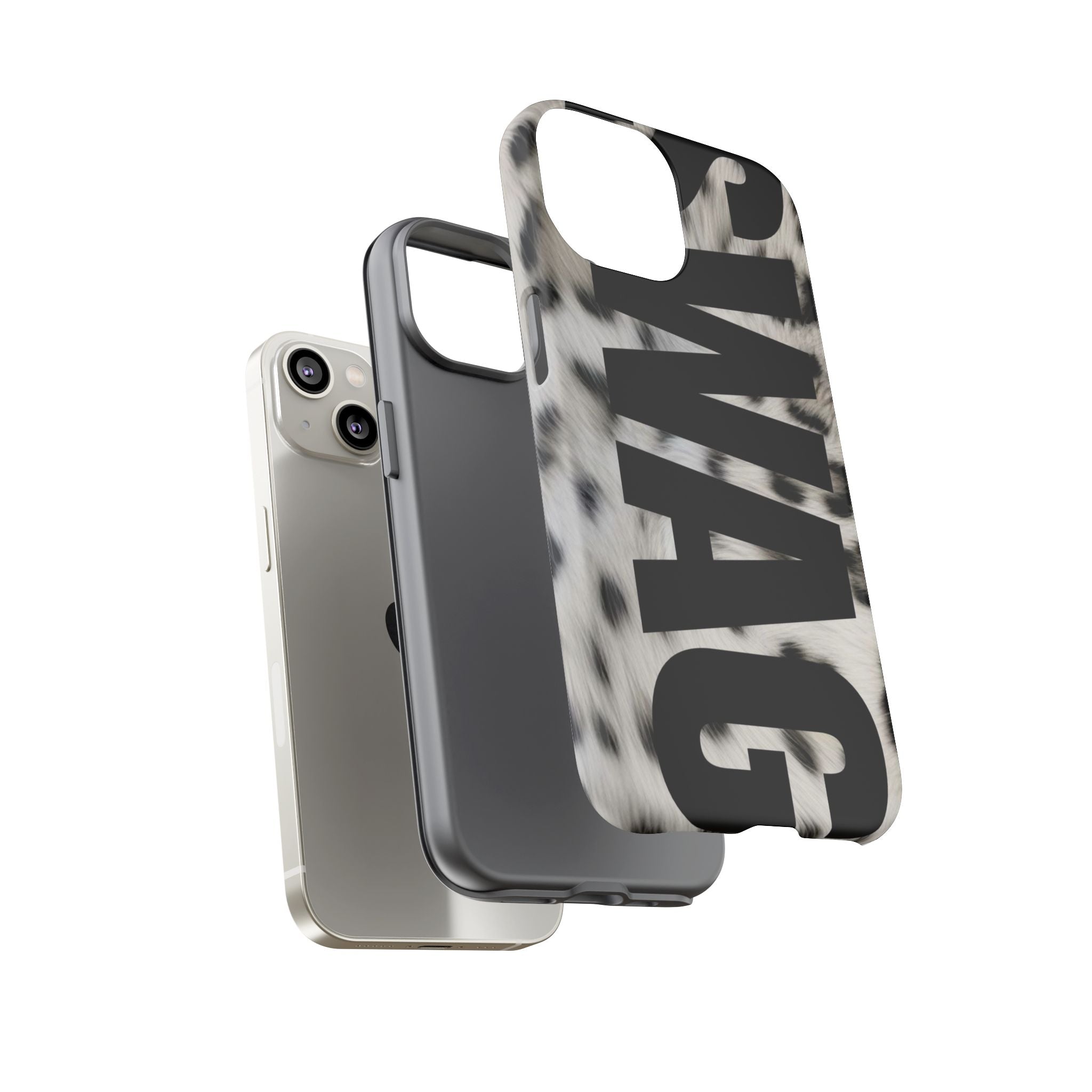 Phone Case — Leopard Faux Fur 'SWAG'
