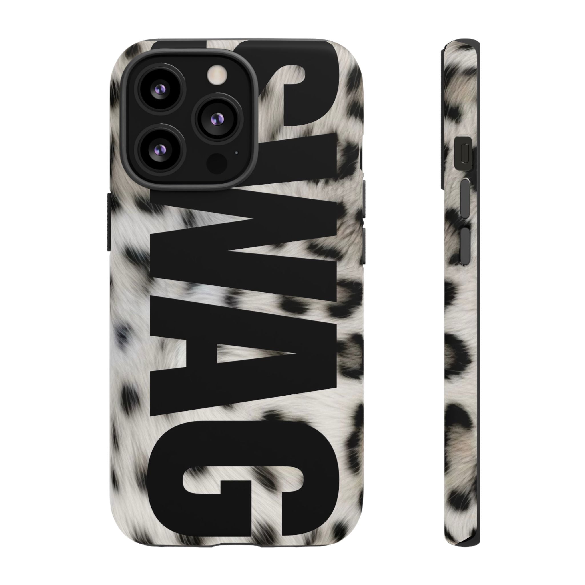 Phone Case — Leopard Faux Fur 'SWAG'