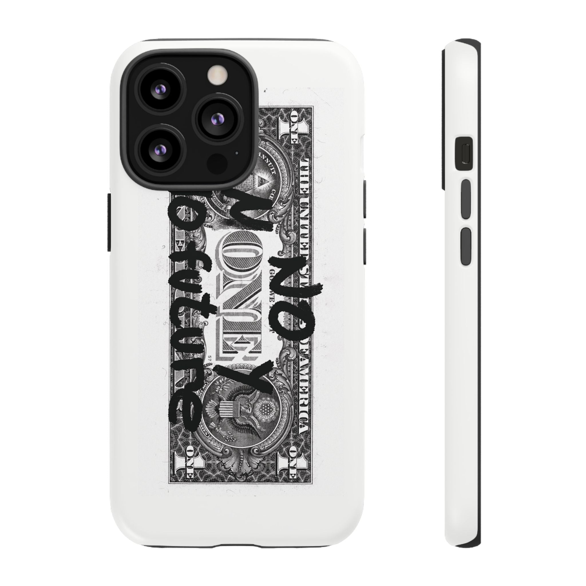 Phone Case — 'No Money No Future' Dollar Bill Printify