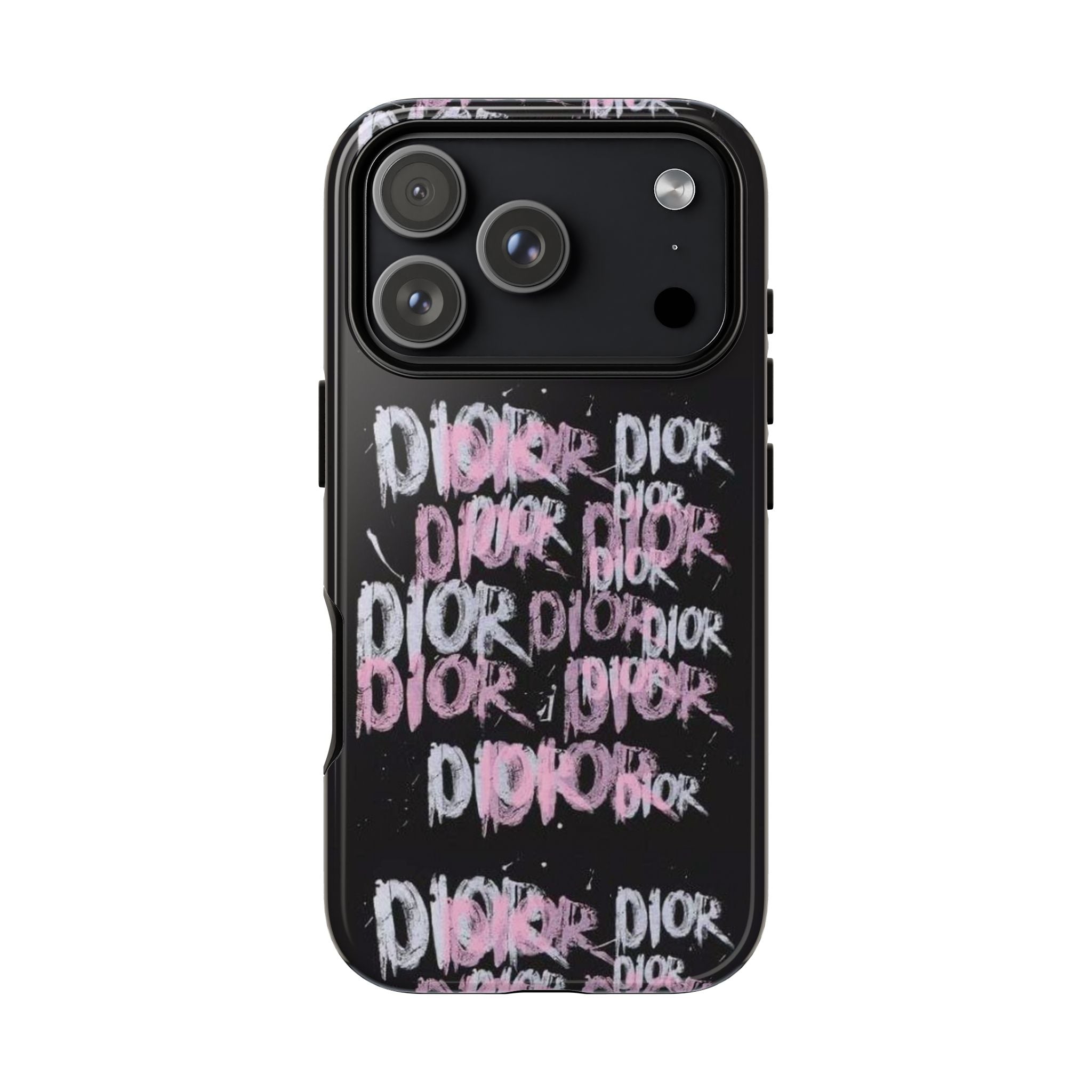 Phone Case — Pink Graffiti 'DIOR' Printify