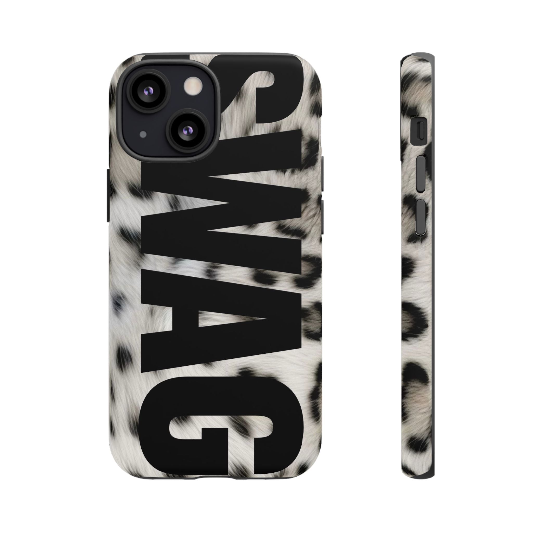Phone Case — Leopard Faux Fur 'SWAG'