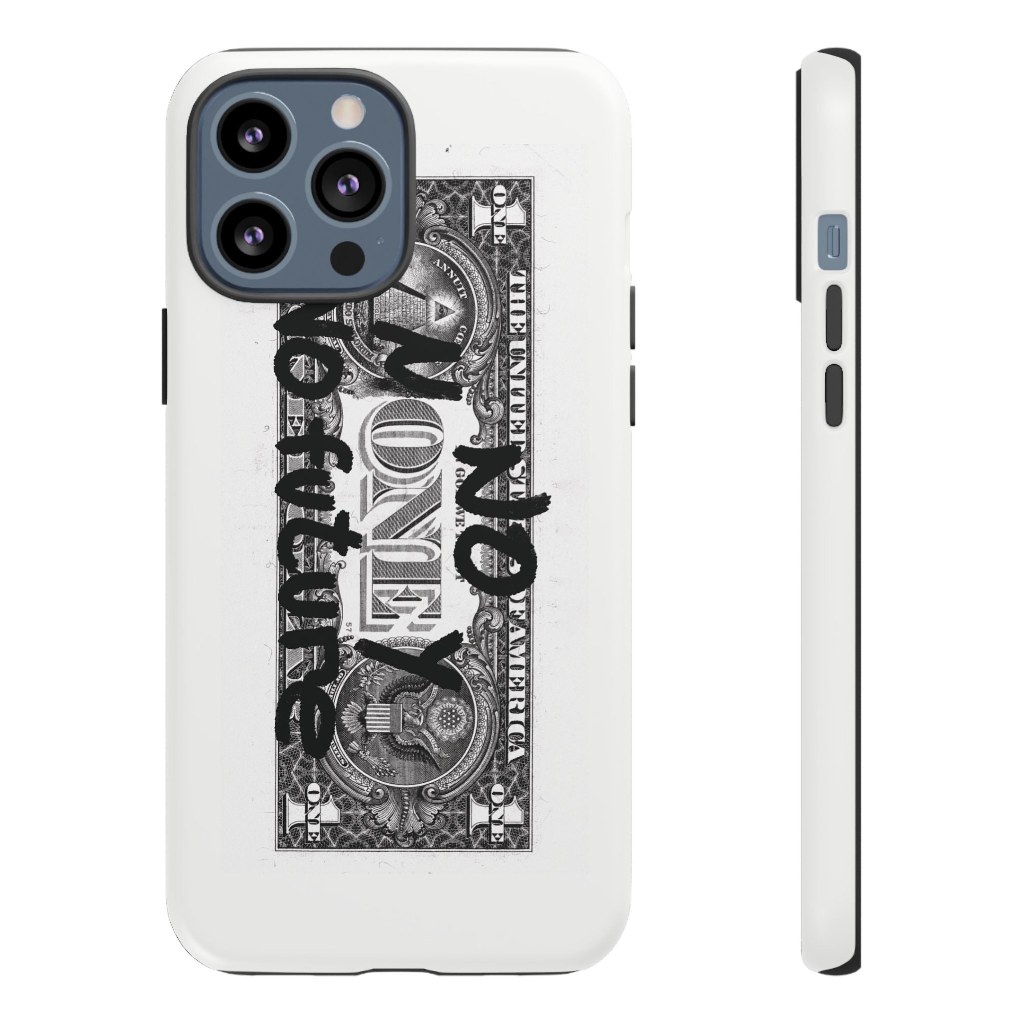 Phone Case — 'No Money No Future' Dollar Bill Printify