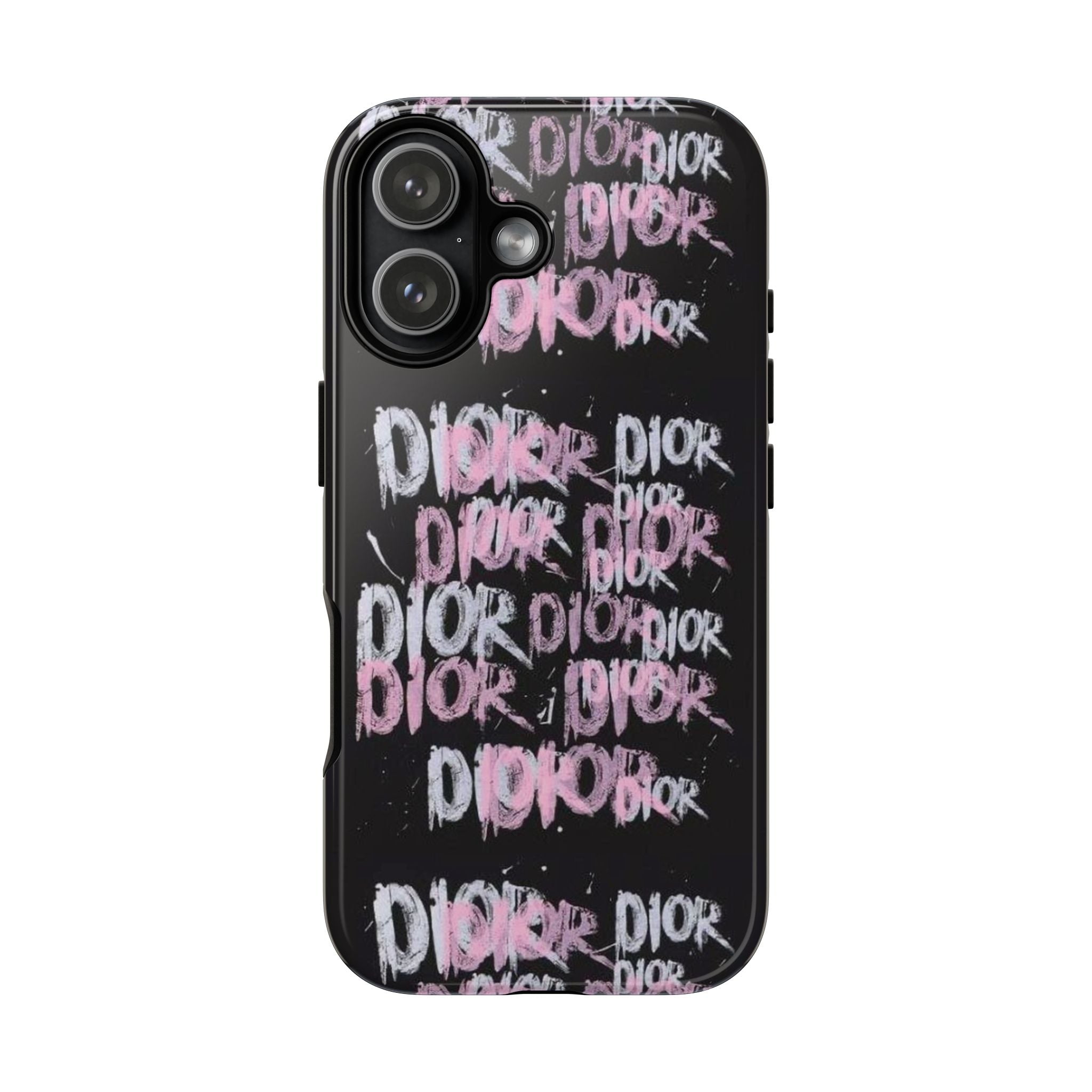 Phone Case — Pink Graffiti 'DIOR' Printify