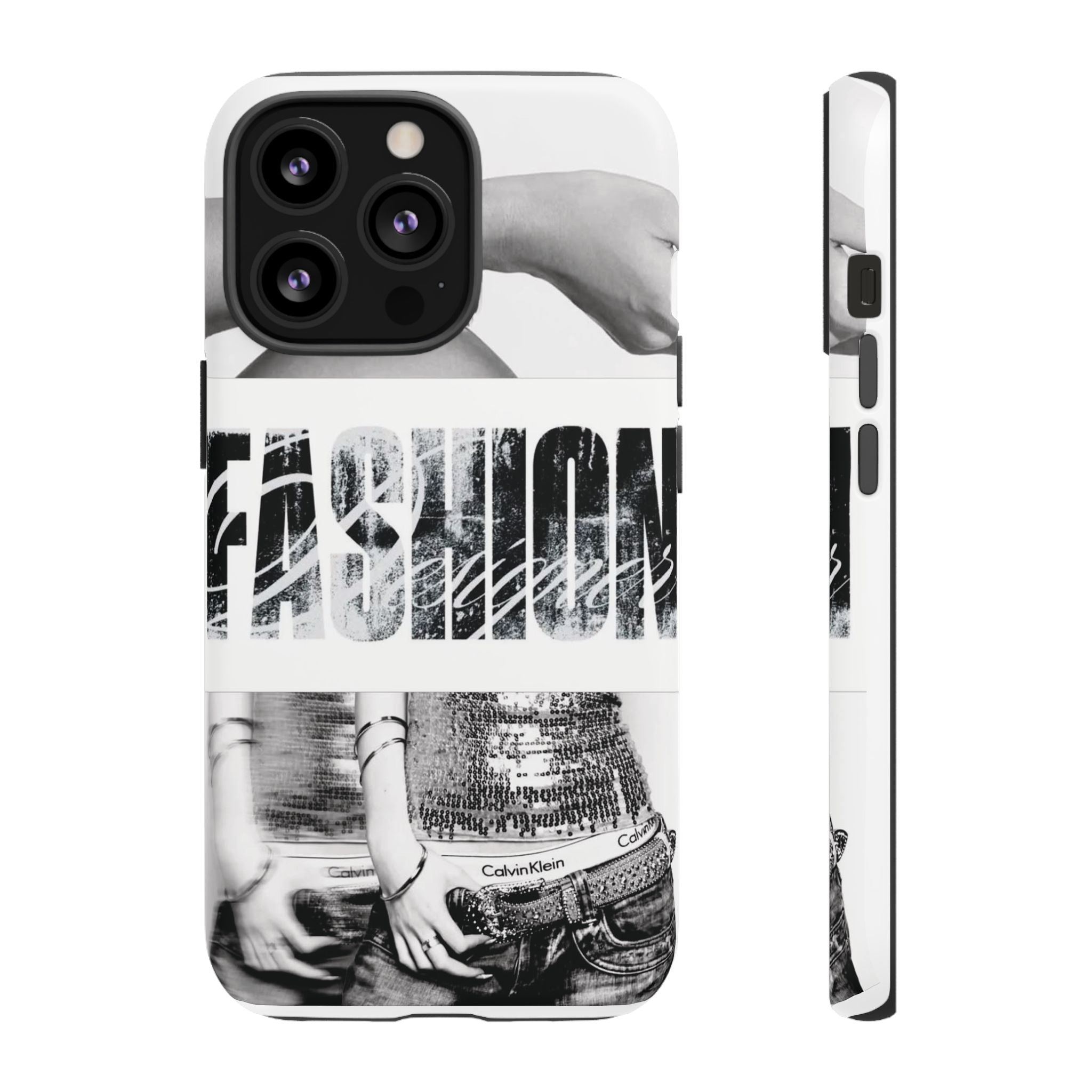 Tough Cases – Grunge Black & White 'Rebellion' Protective Phone Case