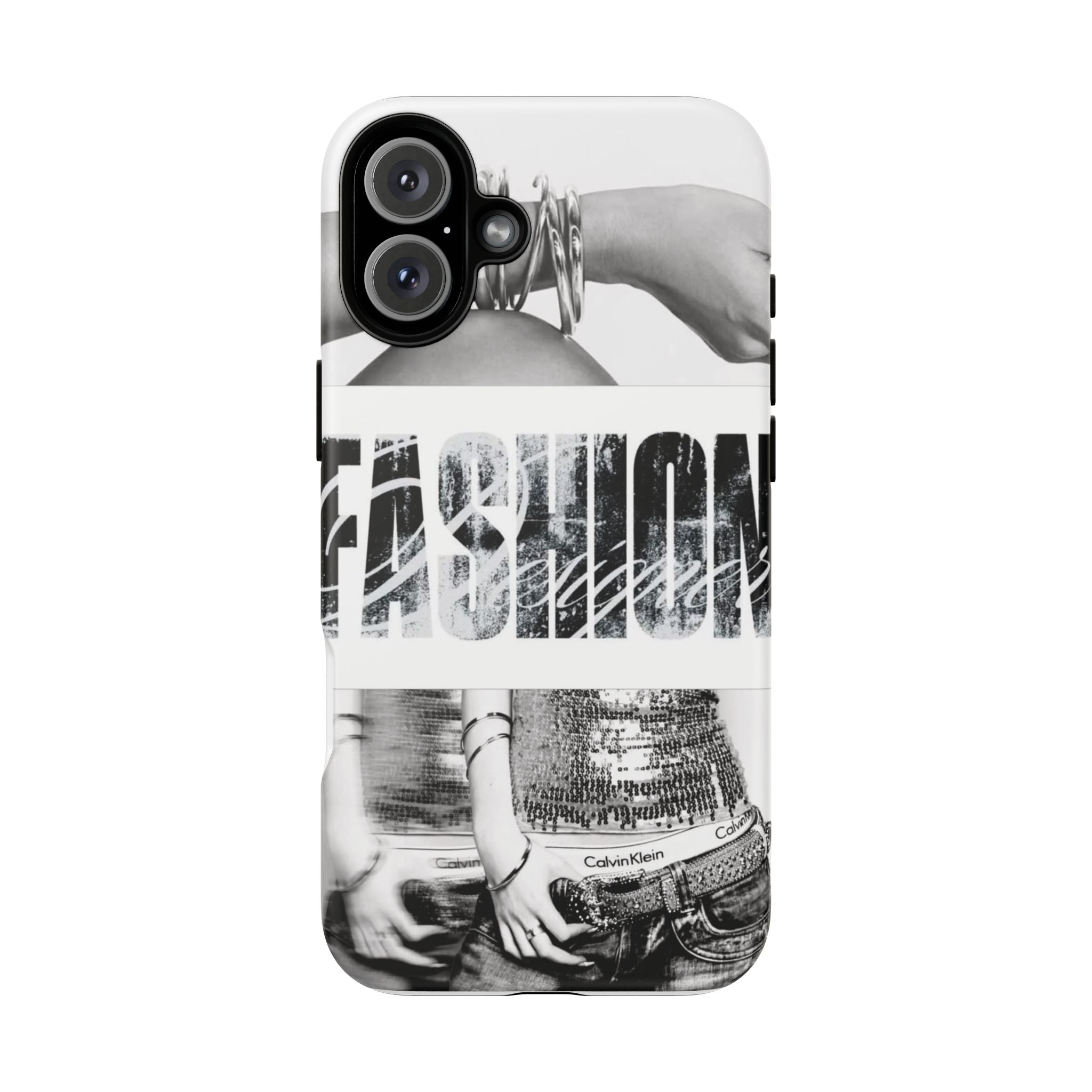Tough Cases – Grunge Black & White 'Rebellion' Protective Phone Case