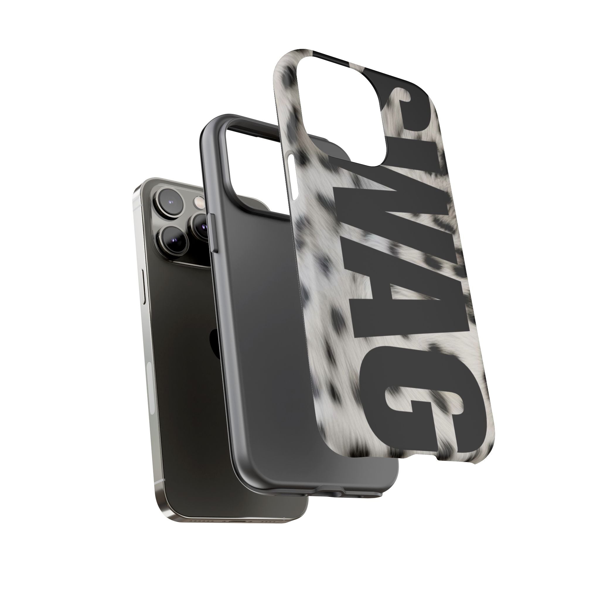 Phone Case — Leopard Faux Fur 'SWAG'
