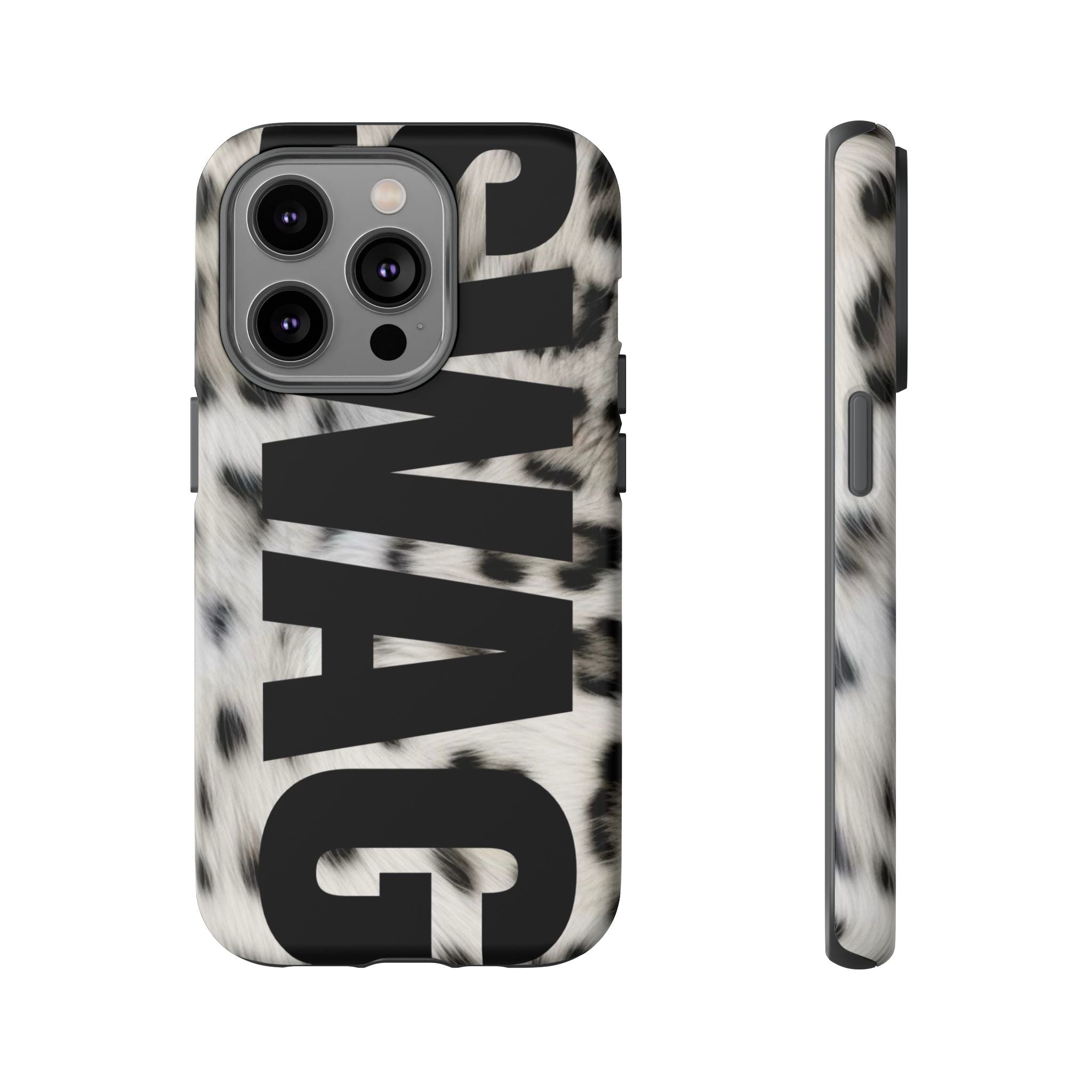 Phone Case — Leopard Faux Fur 'SWAG'