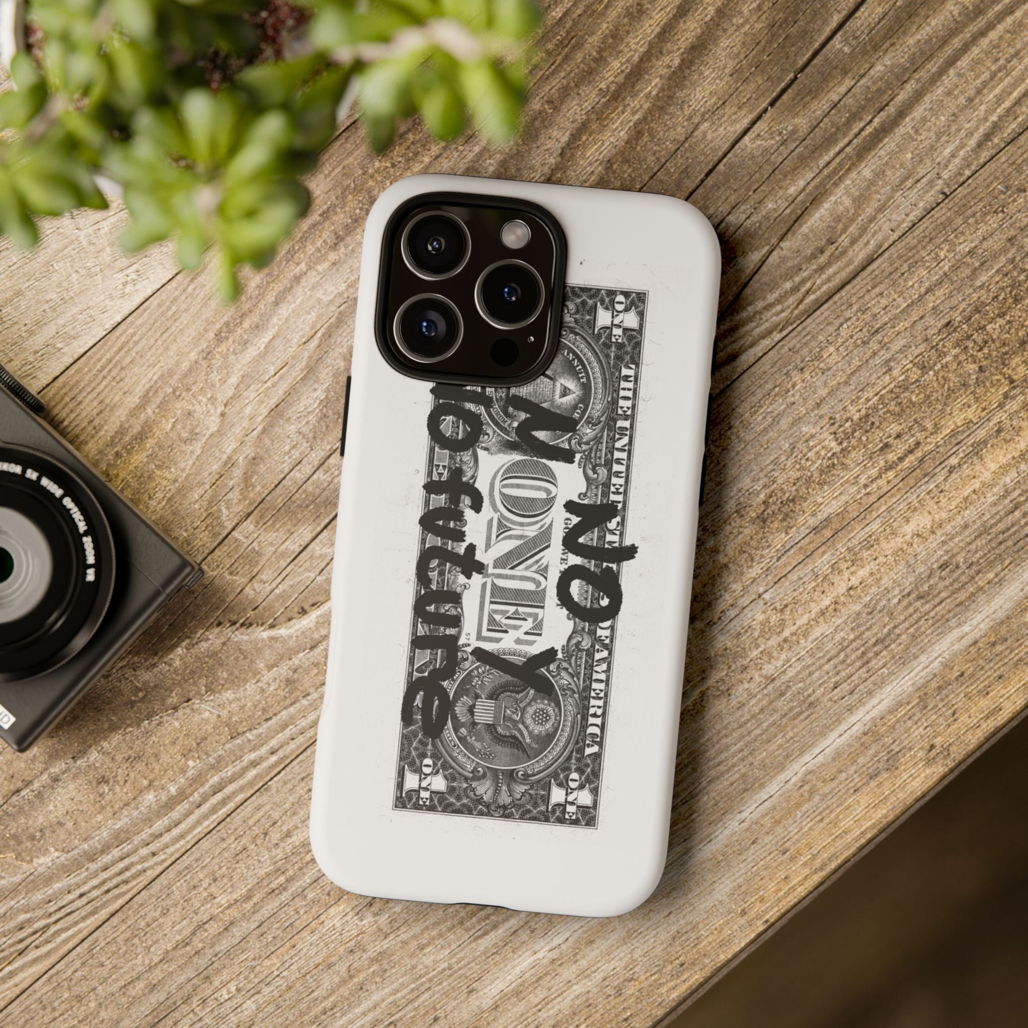 Phone Case — 'No Money No Future' Dollar Bill
