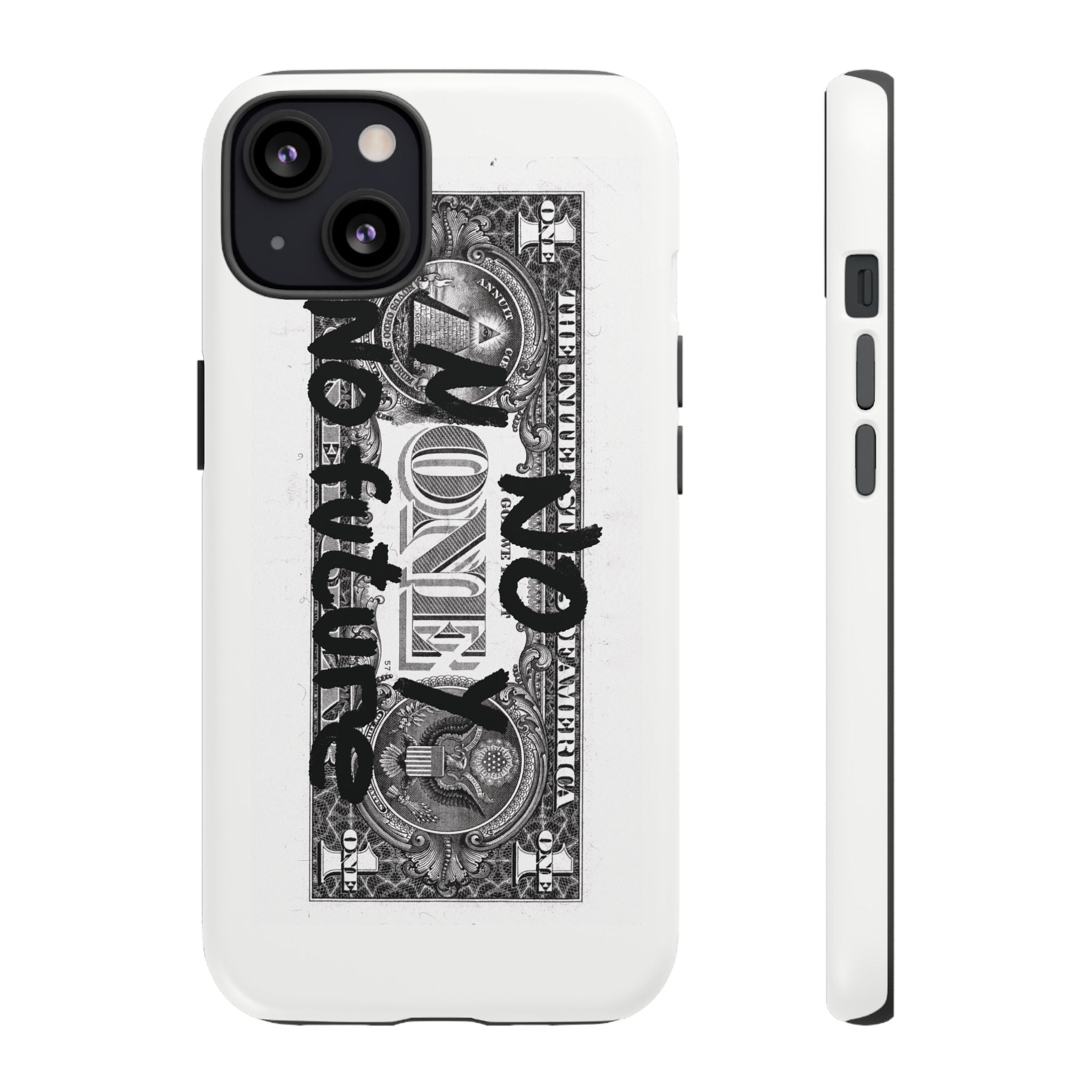 Phone Case — 'No Money No Future' Dollar Bill Printify