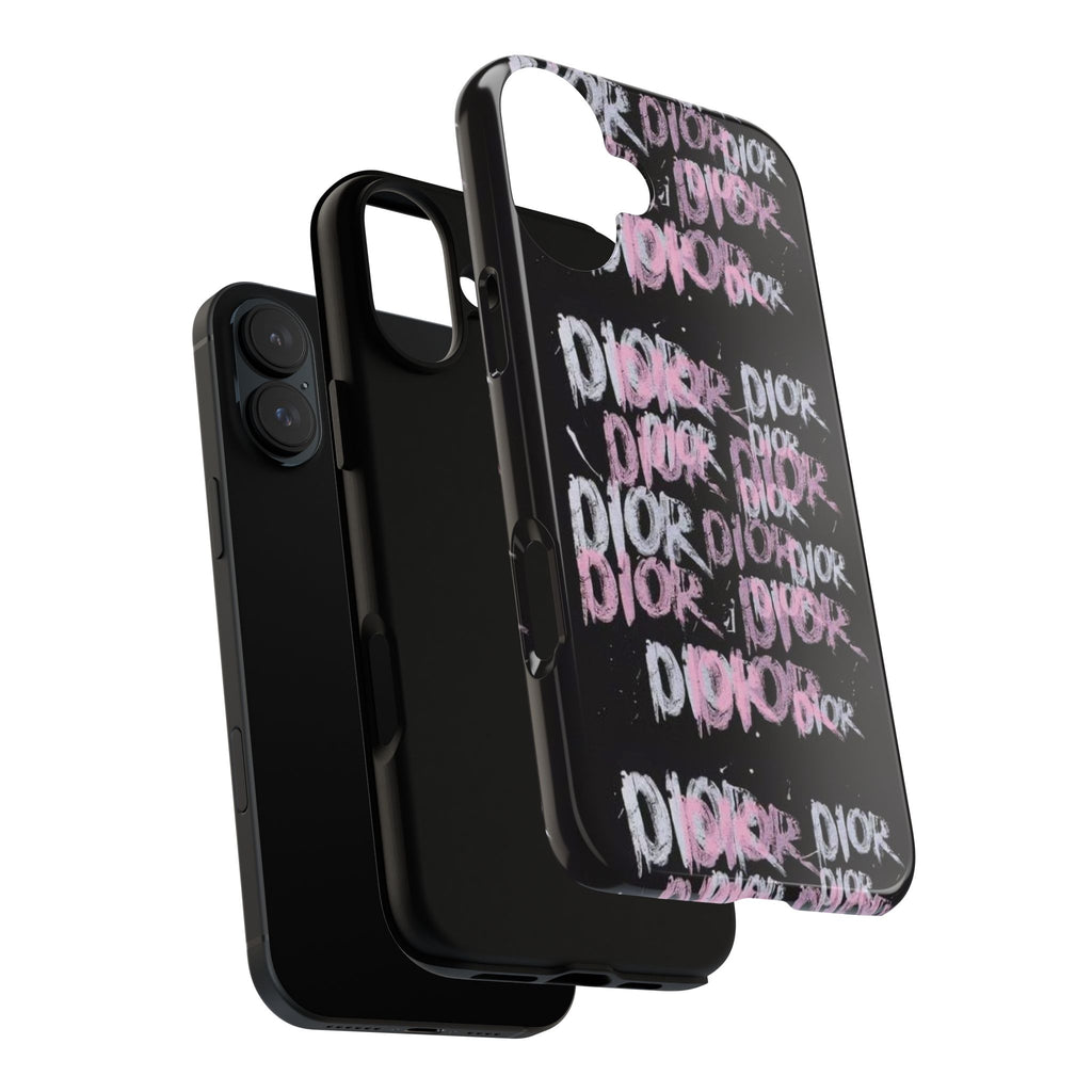 Phone Case — Pink Graffiti 'DIOR' Printify