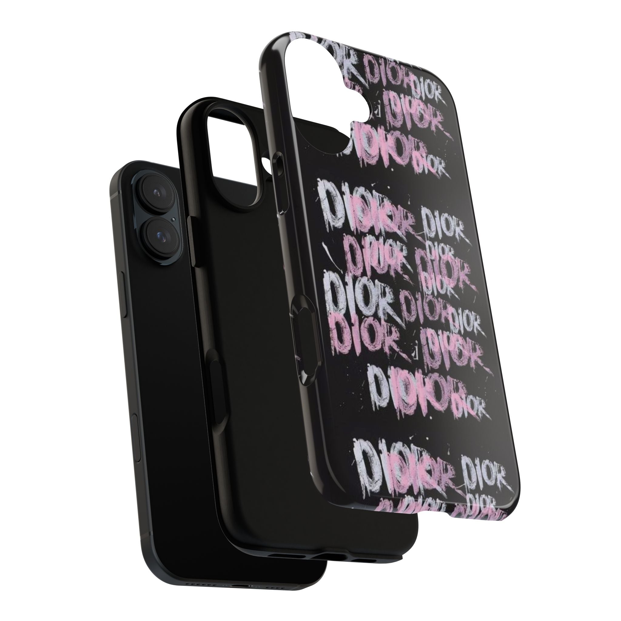 Phone Case — Pink Graffiti 'DIOR' Printify