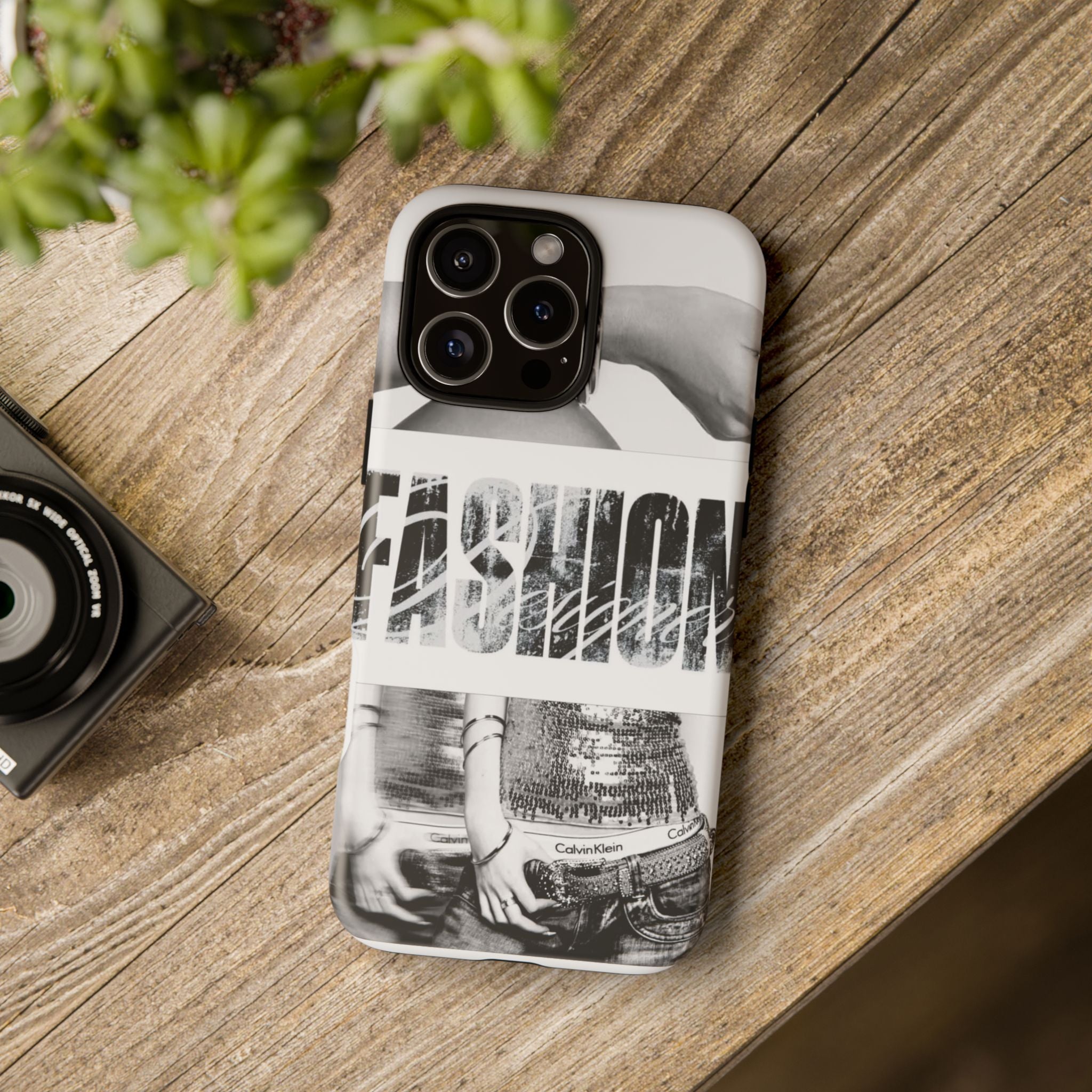 Tough Cases – Grunge Black & White 'Rebellion' Protective Phone Case