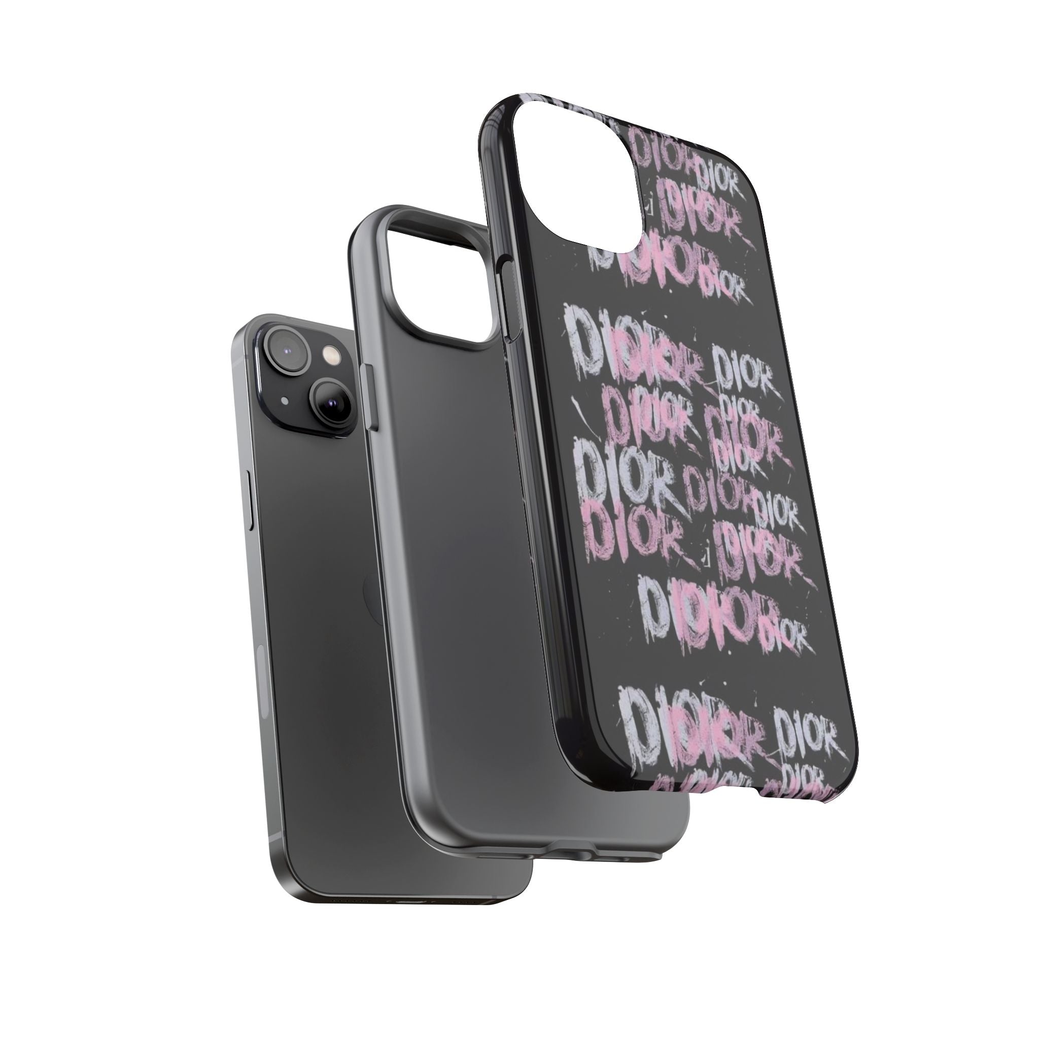 Phone Case — Pink Graffiti 'DIOR' Printify