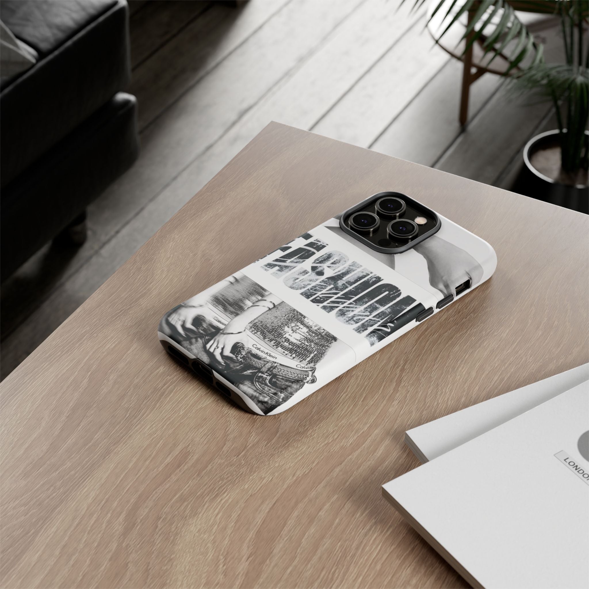 Tough Cases – Grunge Black & White 'Rebellion' Protective Phone Case