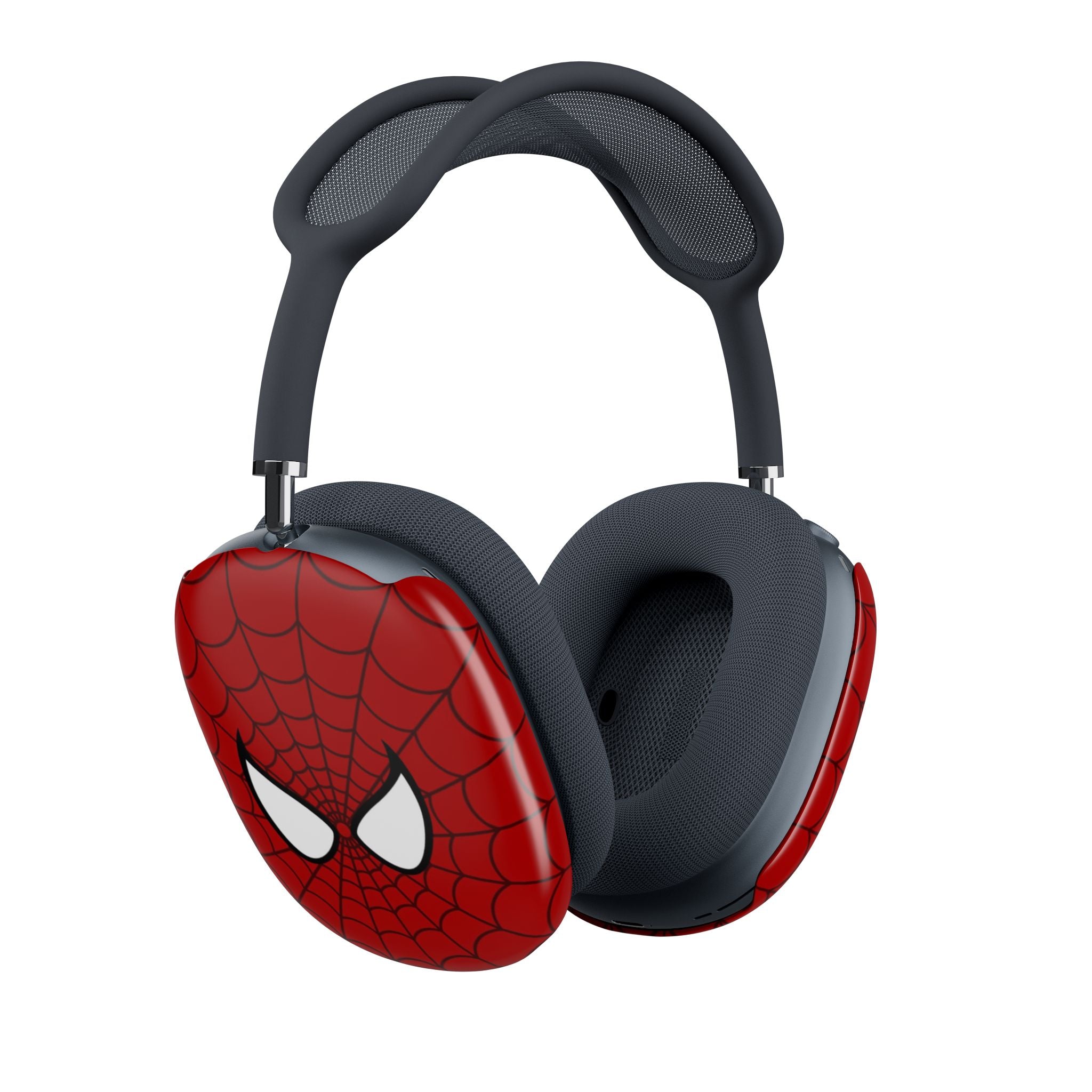 Spiderweb Mask AirPod Max Case – Red Comic Hero Earcup Covers Printify