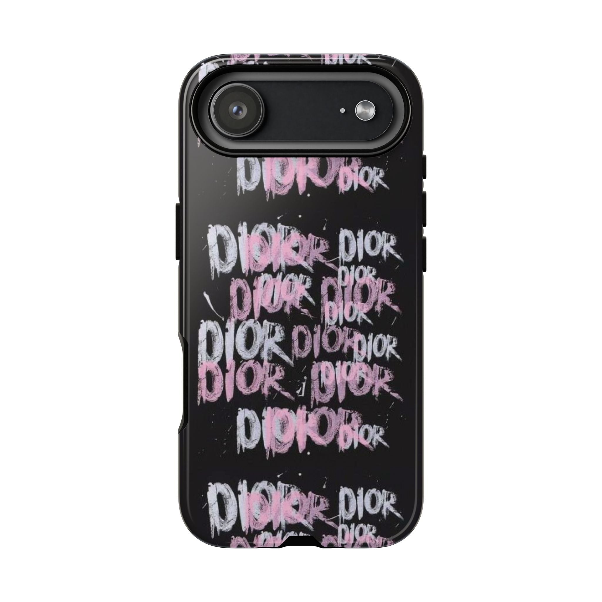 Phone Case — Pink Graffiti 'DIOR' Printify
