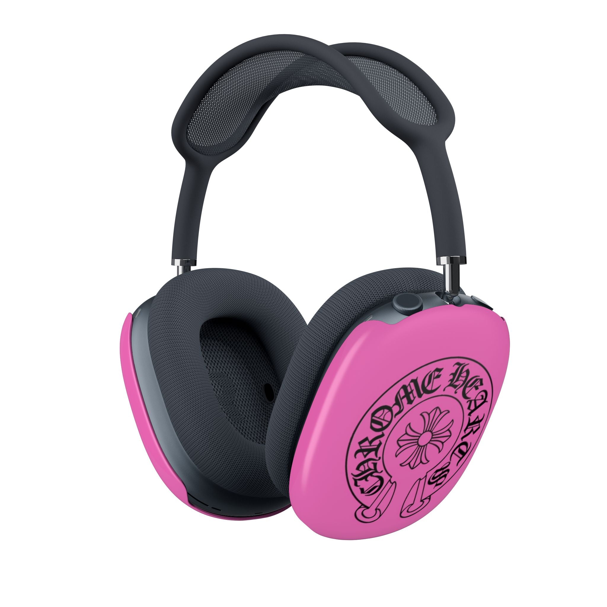 Pink "Chrome Hearts" AirPods Max Printify