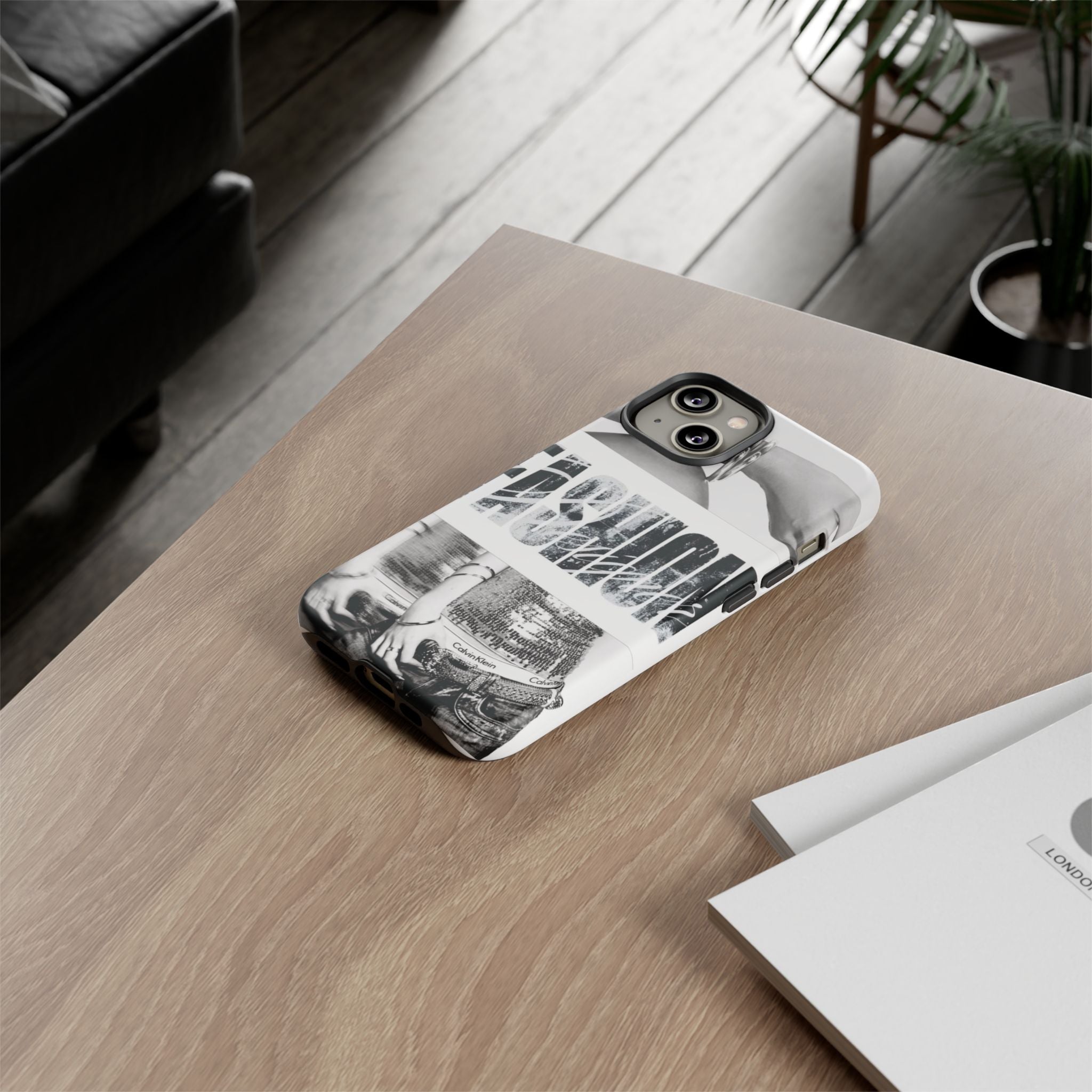 Tough Cases – Grunge Black & White 'Rebellion' Protective Phone Case
