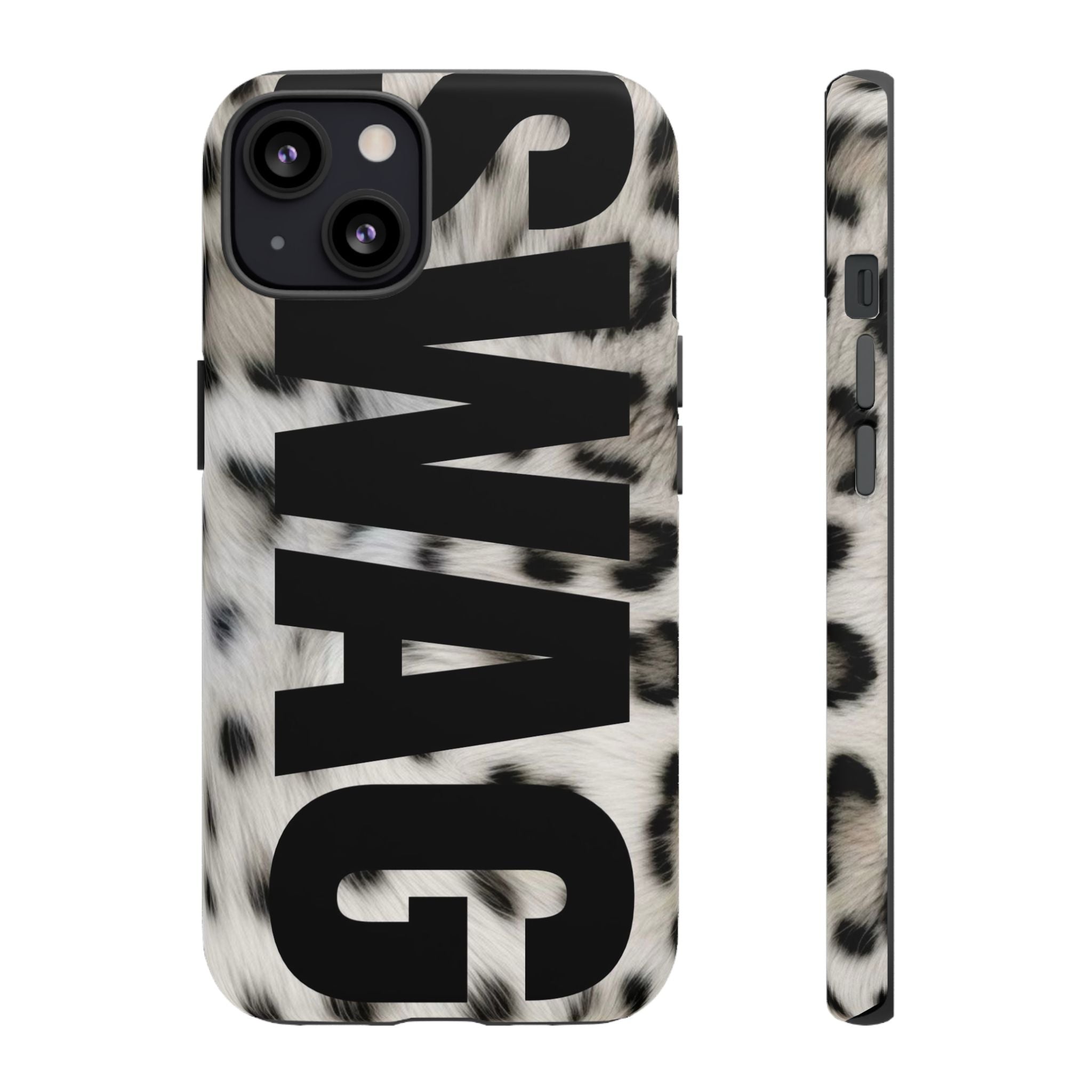 Phone Case — Leopard Faux Fur 'SWAG'