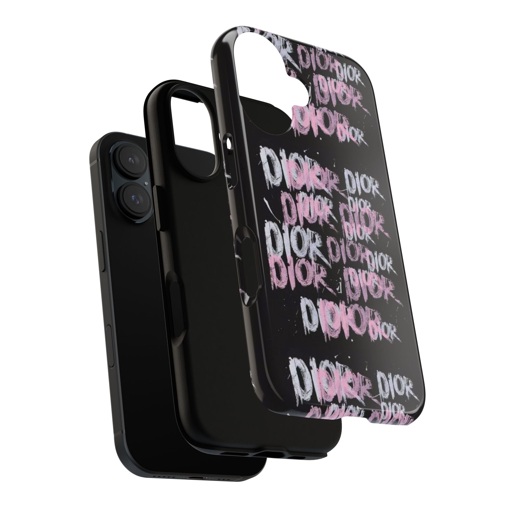 Phone Case — Pink Graffiti 'DIOR' Printify