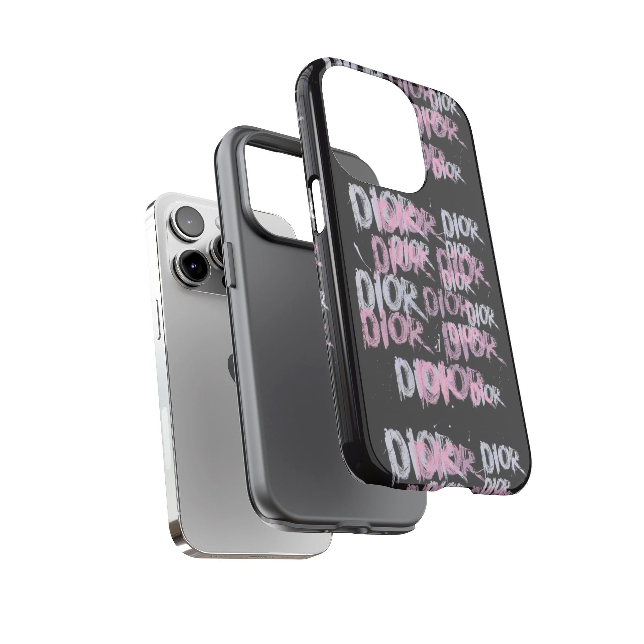 Phone Case — Pink Graffiti 'DIOR' Printify