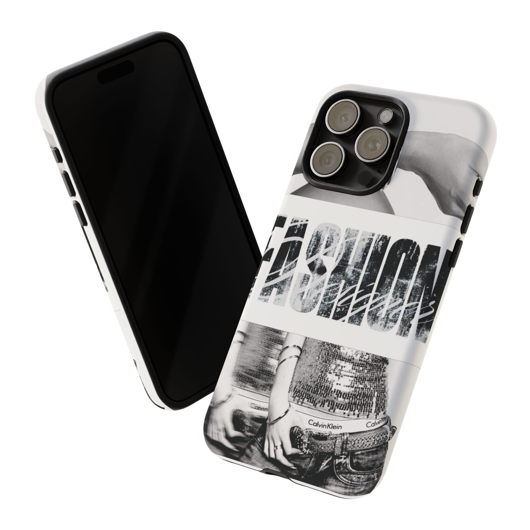 Tough Cases – Grunge Black & White 'Rebellion' Protective Phone Case