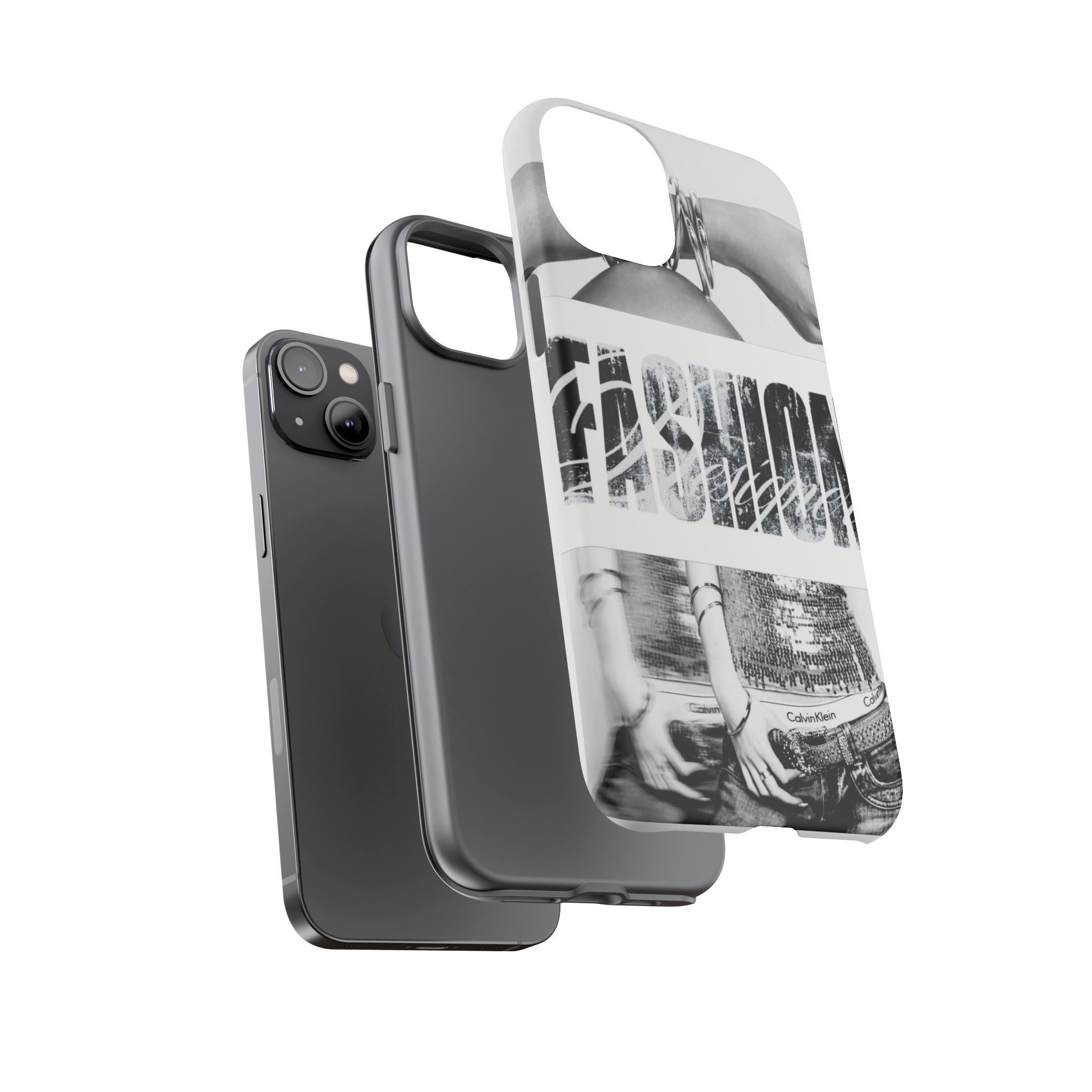 Tough Cases – Grunge Black & White 'Rebellion' Protective Phone Case