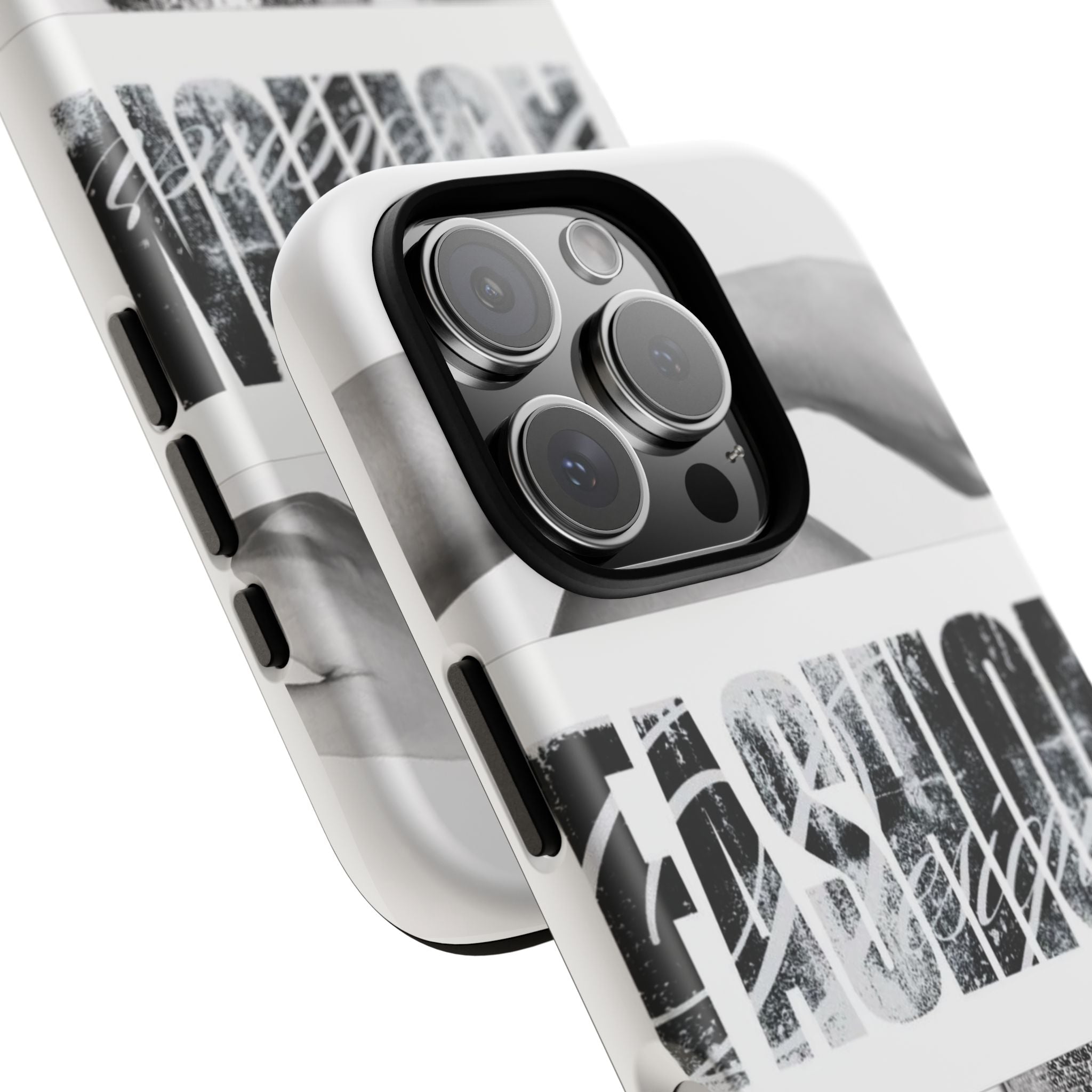 Tough Cases – Grunge Black & White 'Rebellion' Protective Phone Case