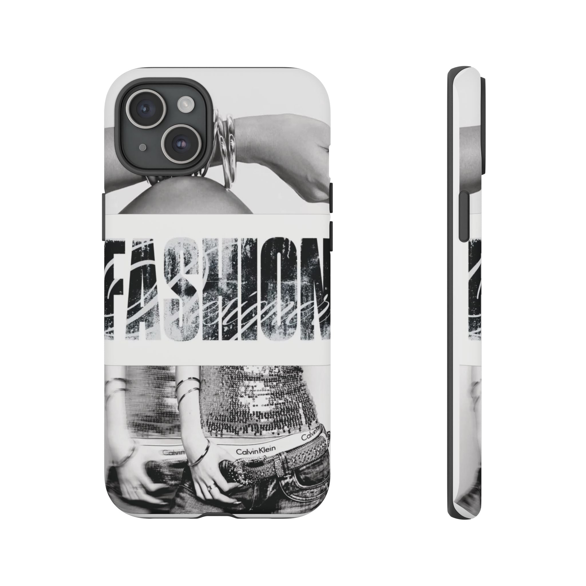 Tough Cases – Grunge Black & White 'Rebellion' Protective Phone Case