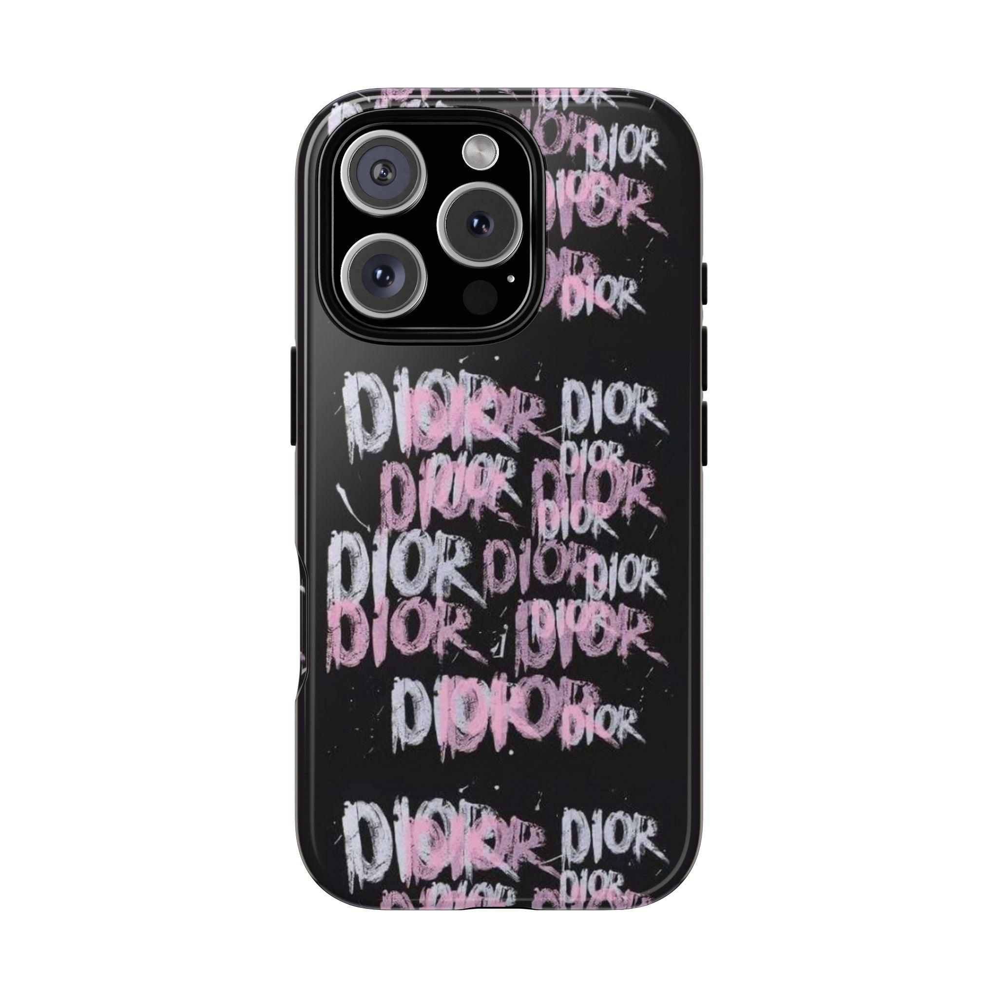 Phone Case — Pink Graffiti 'DIOR' Printify