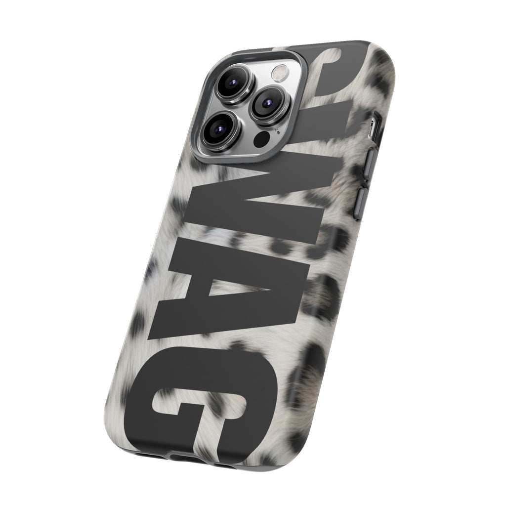 Phone Case — Leopard Faux Fur 'SWAG'